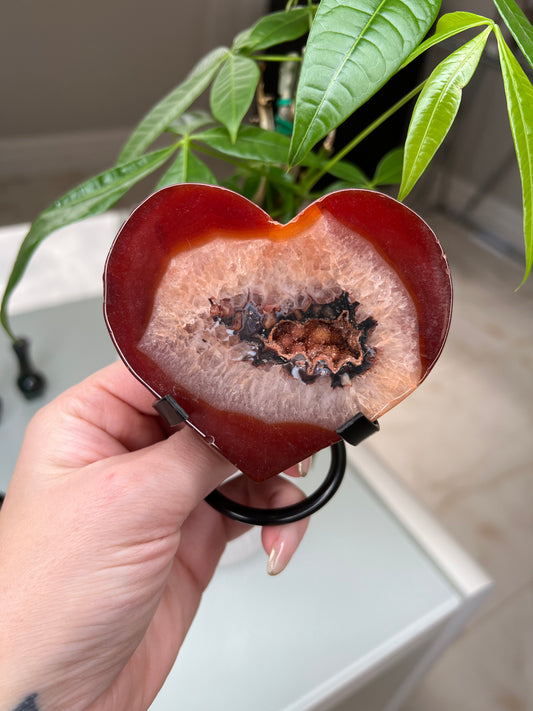 Carnelian Heart with stand