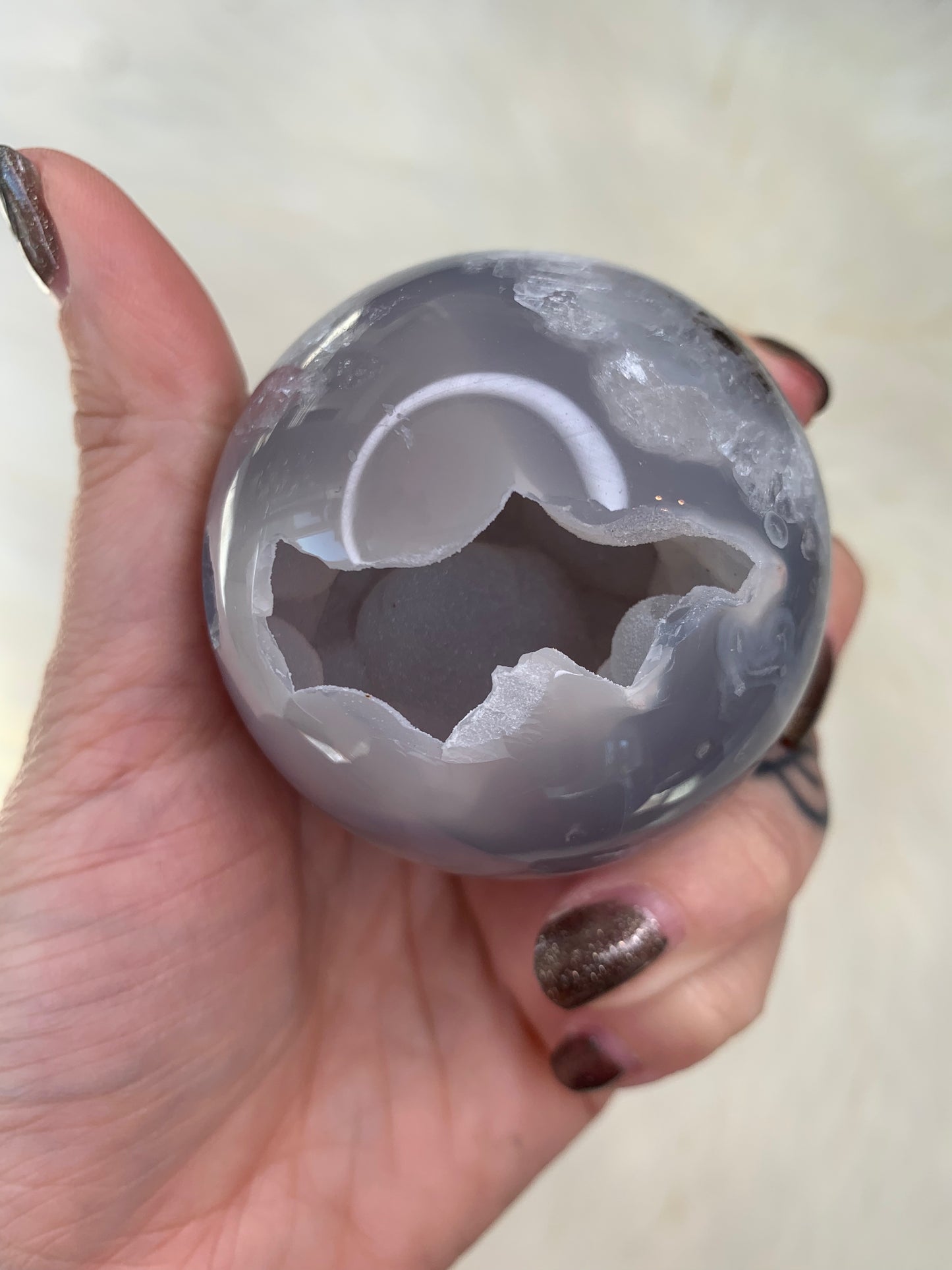 Agate X Quartz Spheres