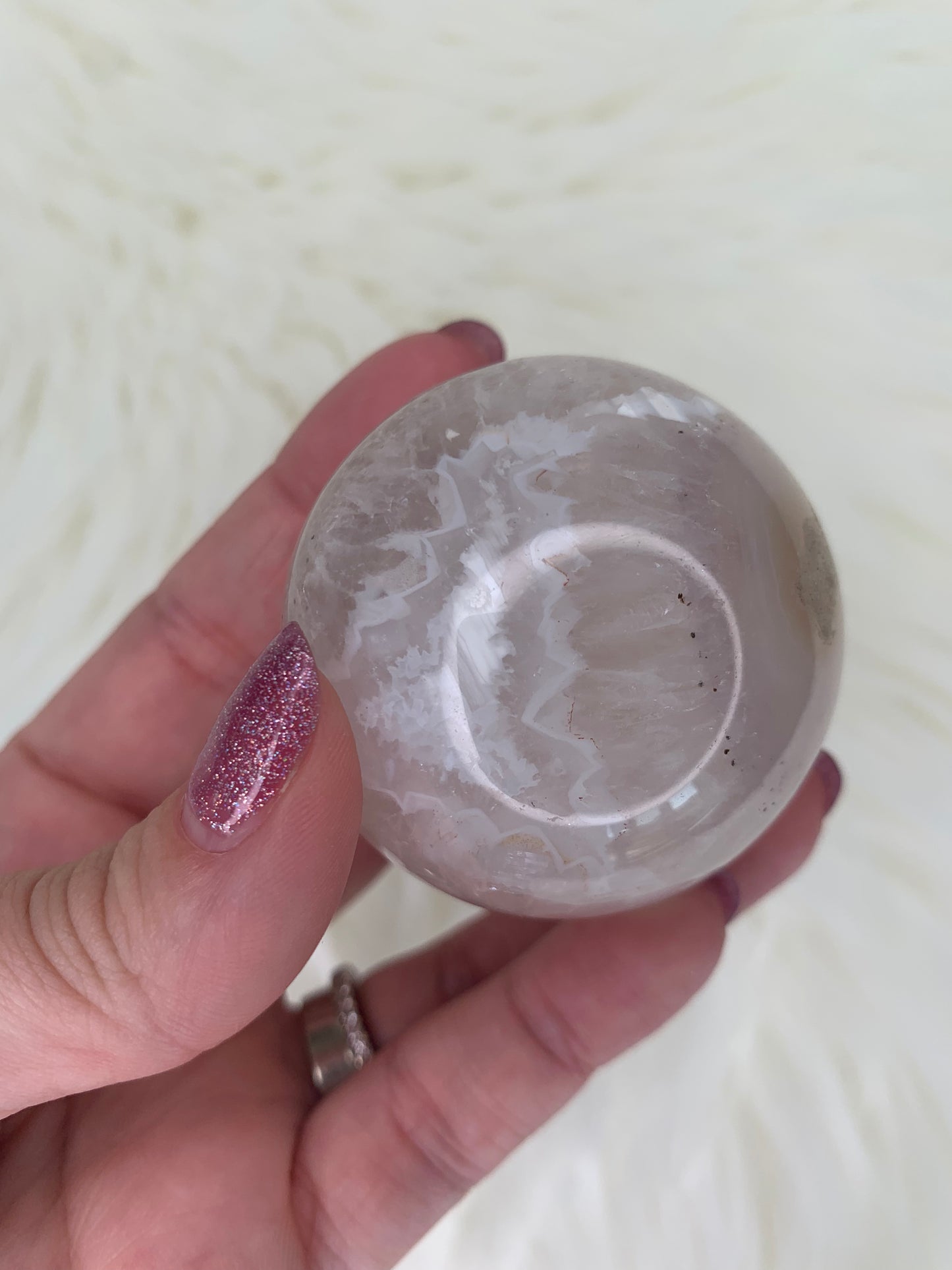 Flower Agate Spheres