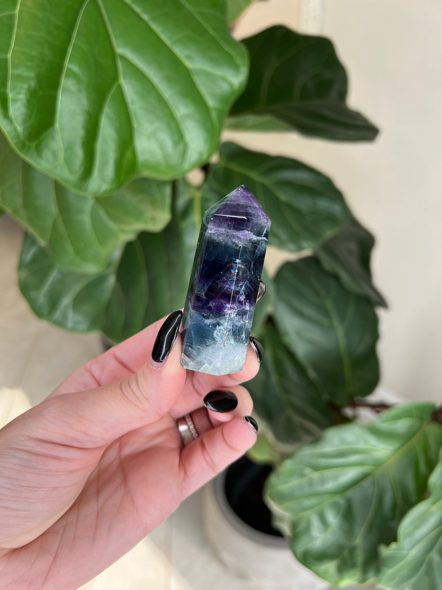 Rainbow Fluorite Towers (small)