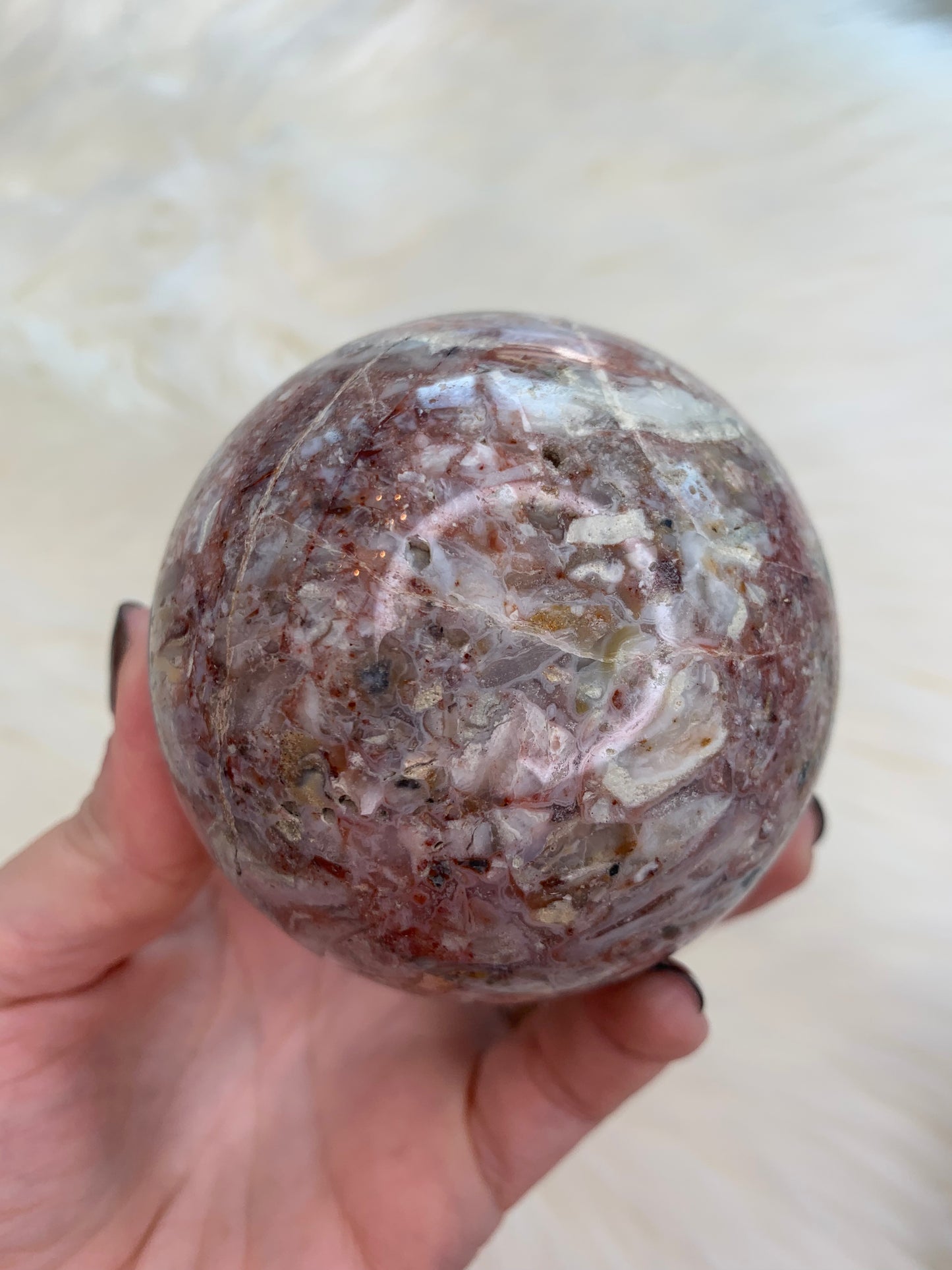 Pink Agate Spheres