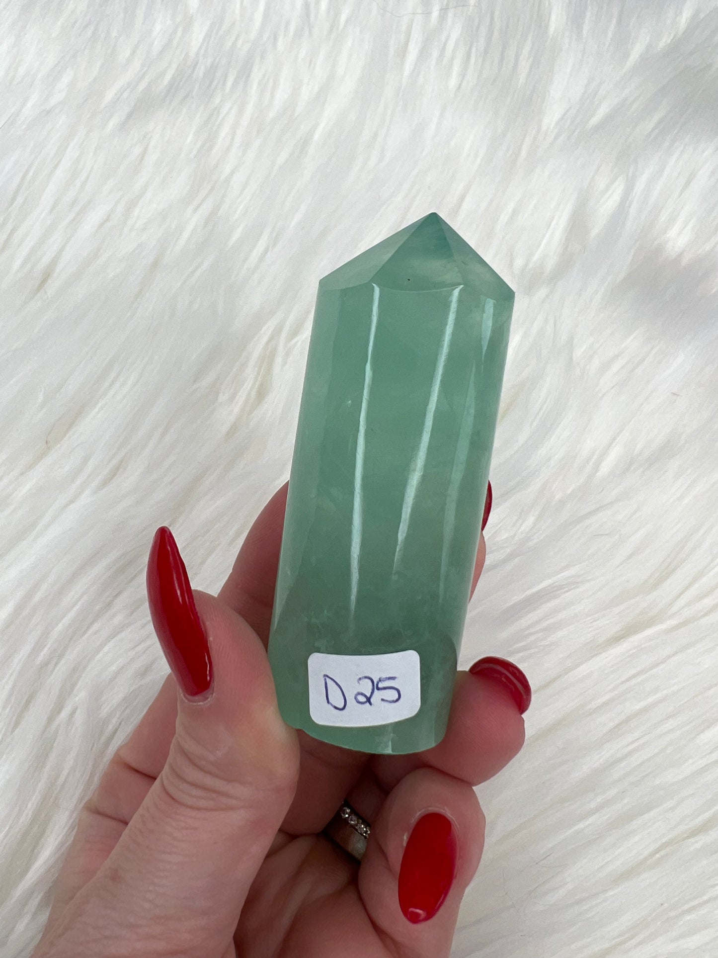Green Fluorite Cylinder Towers (small)