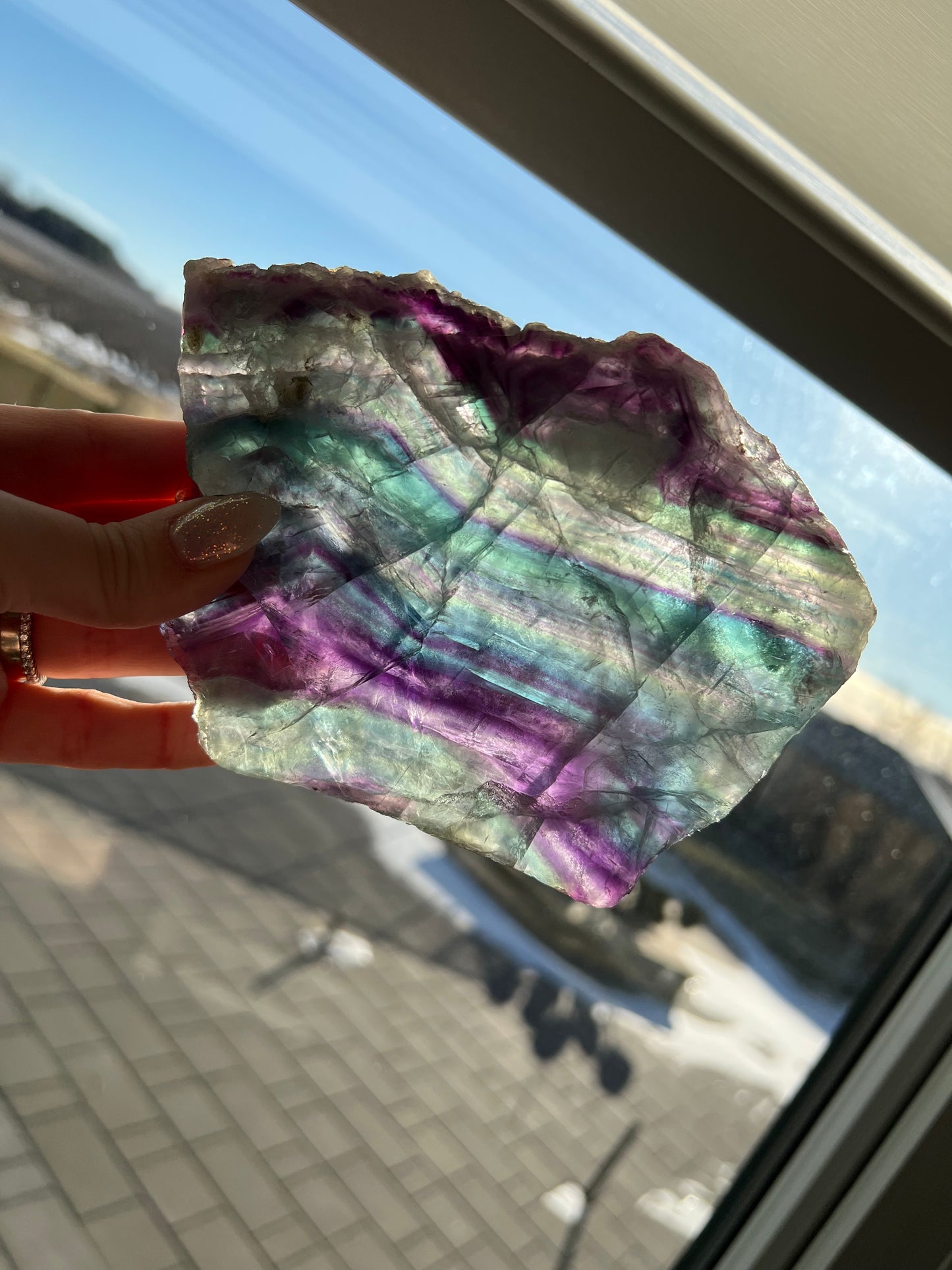 Rainbow Fluorite Slabs