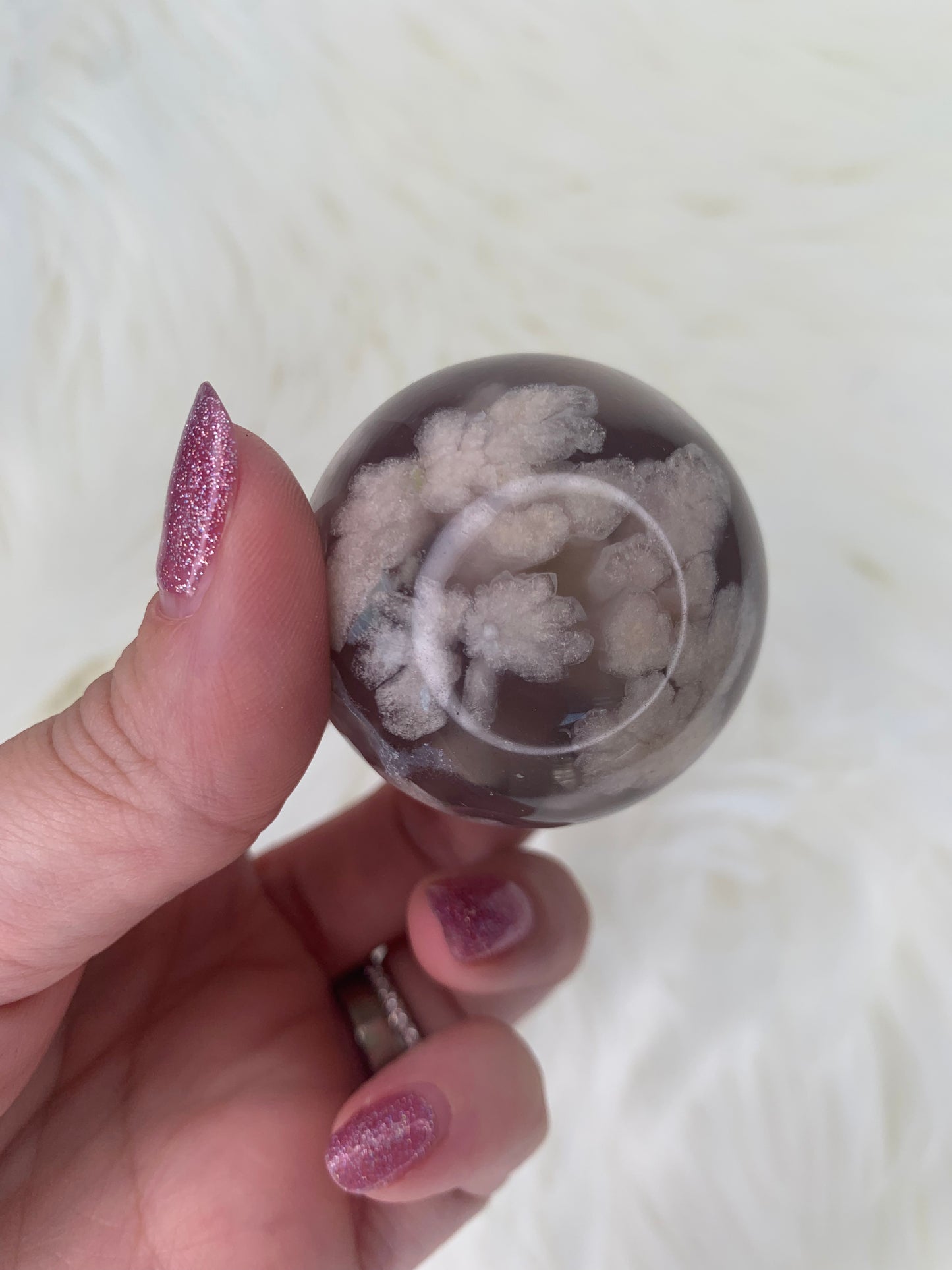 Flower Agate Spheres