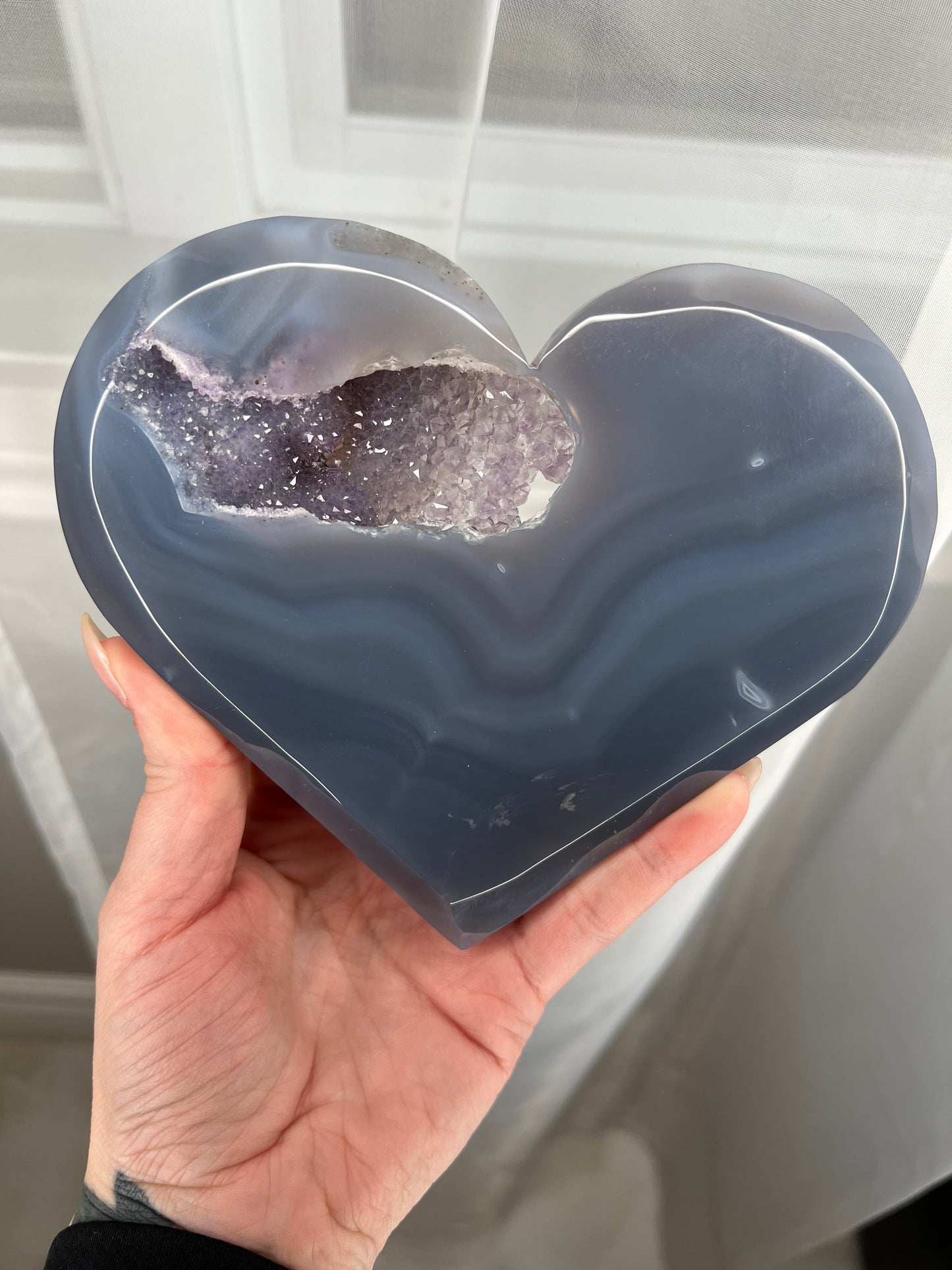 Agate Druzy Hearts