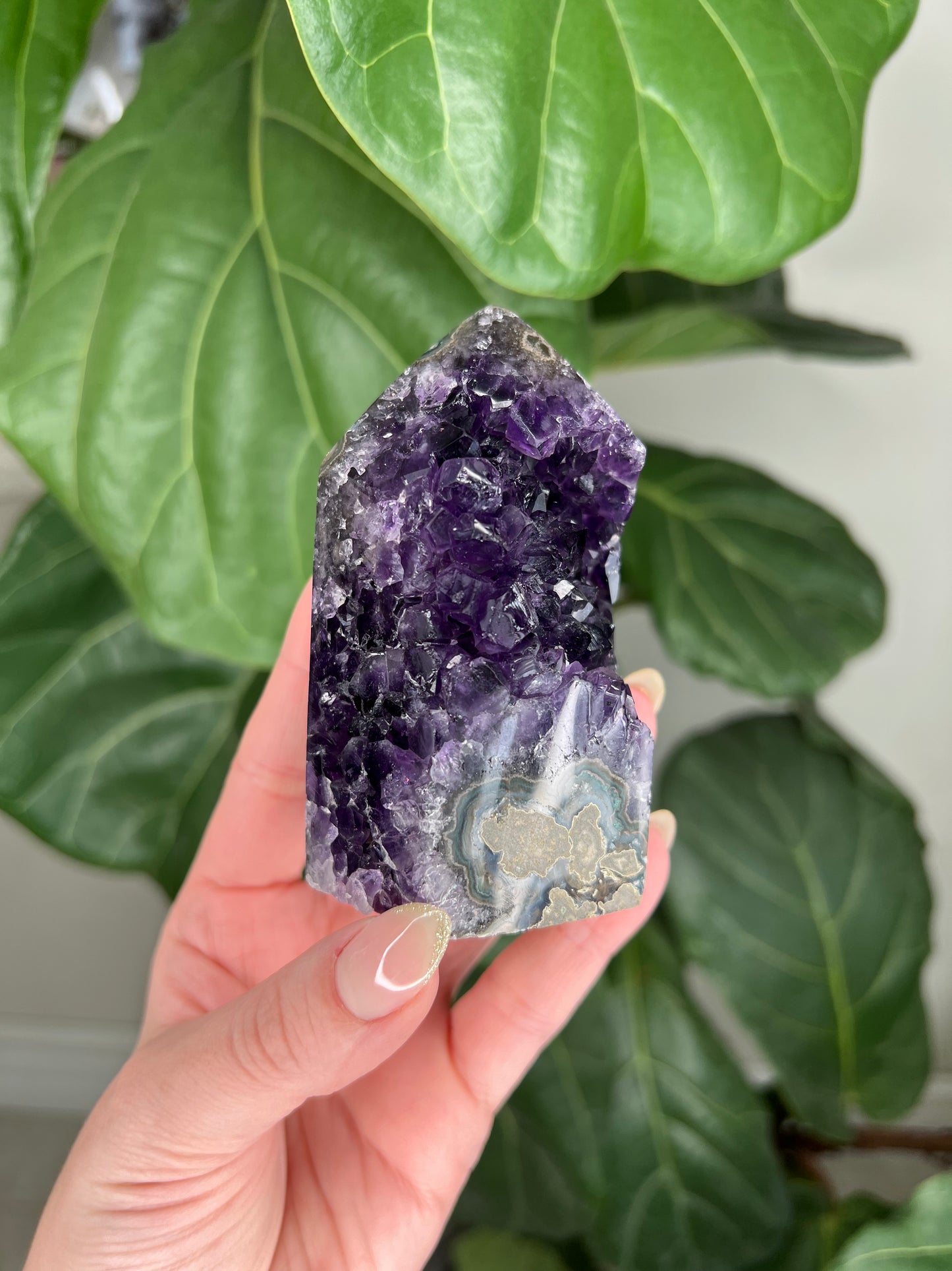 Deep Amethyst Druzy Tower