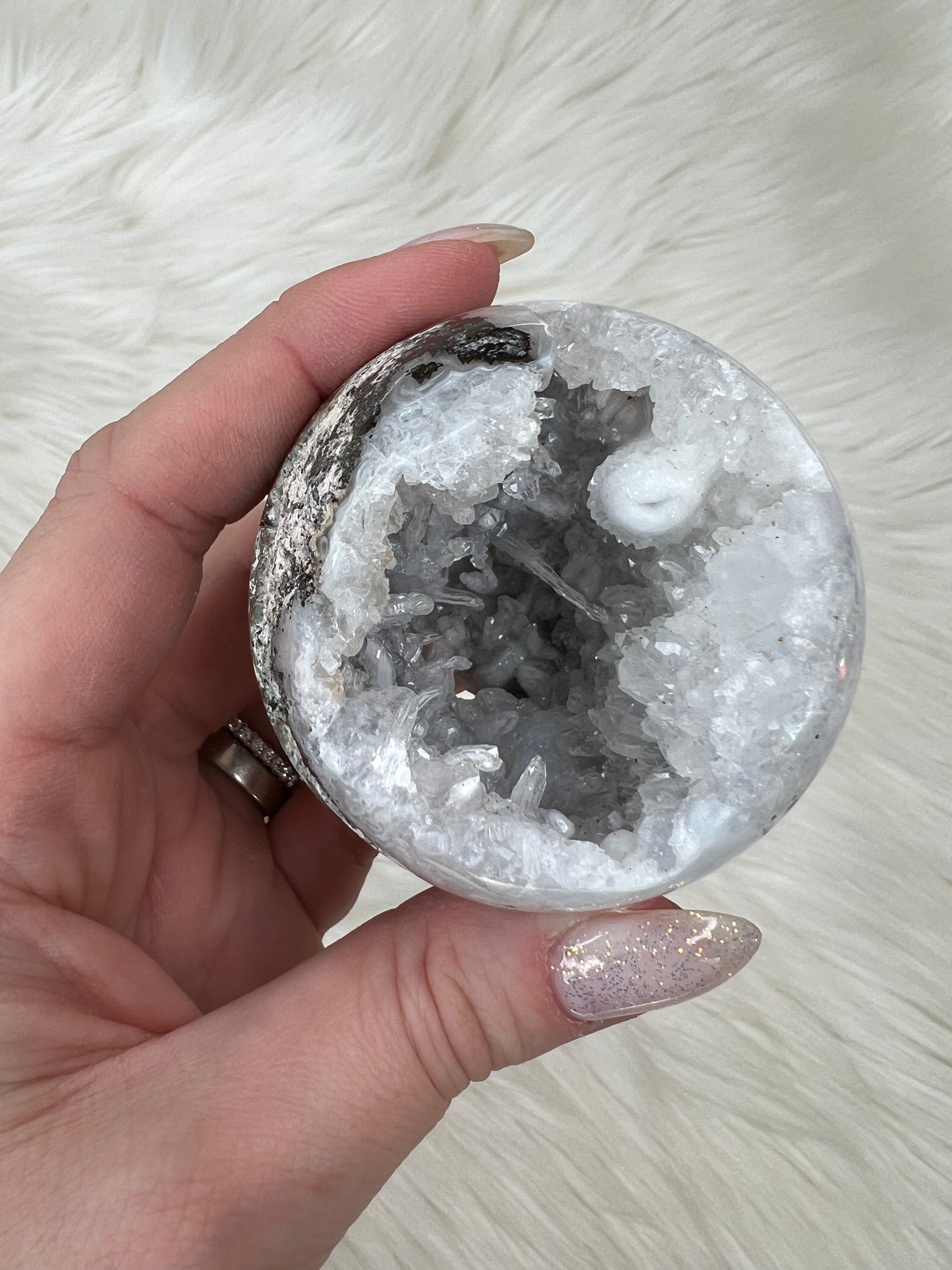 Agate X Quartz Spheres