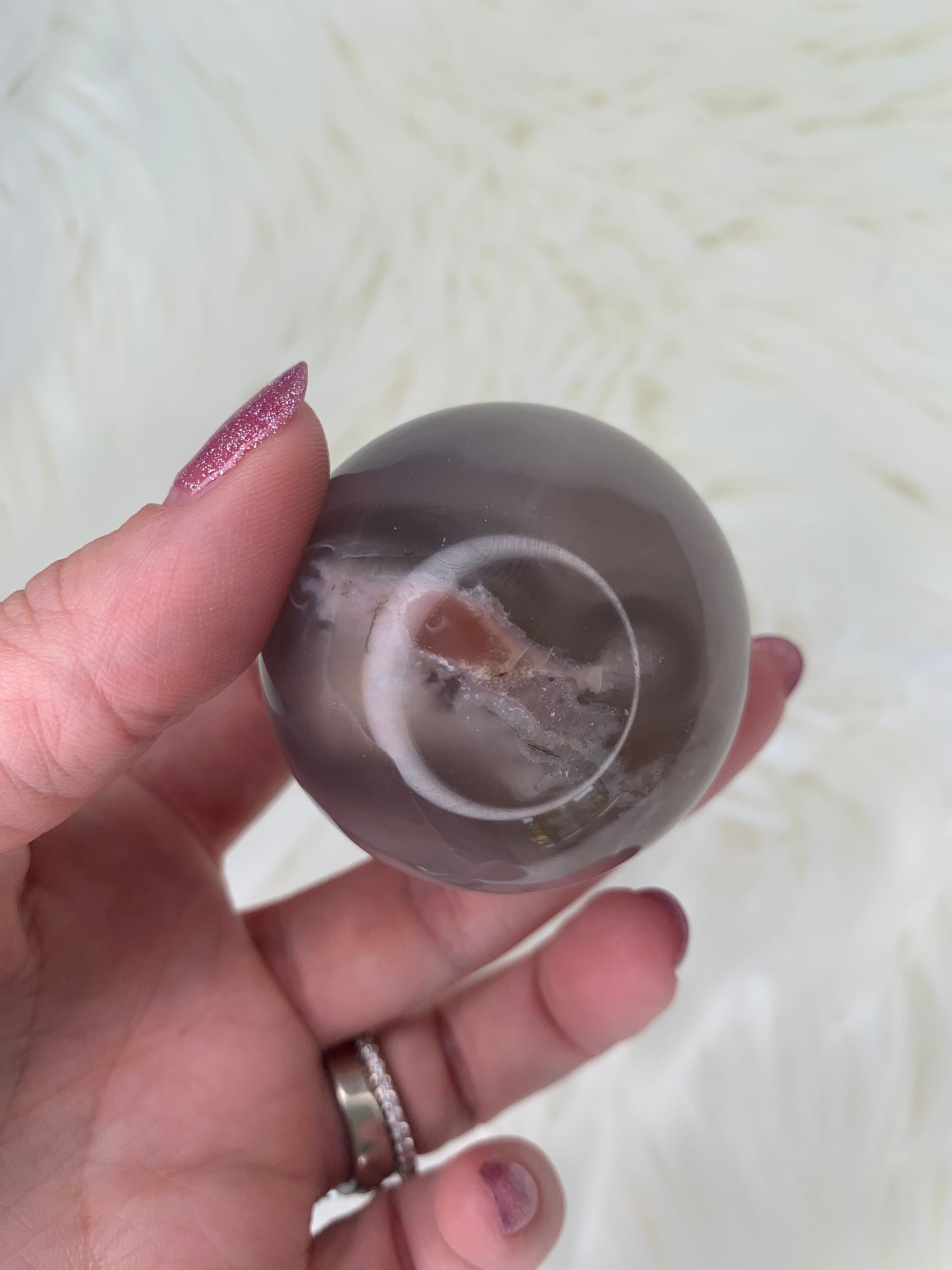 Flower Agate Spheres