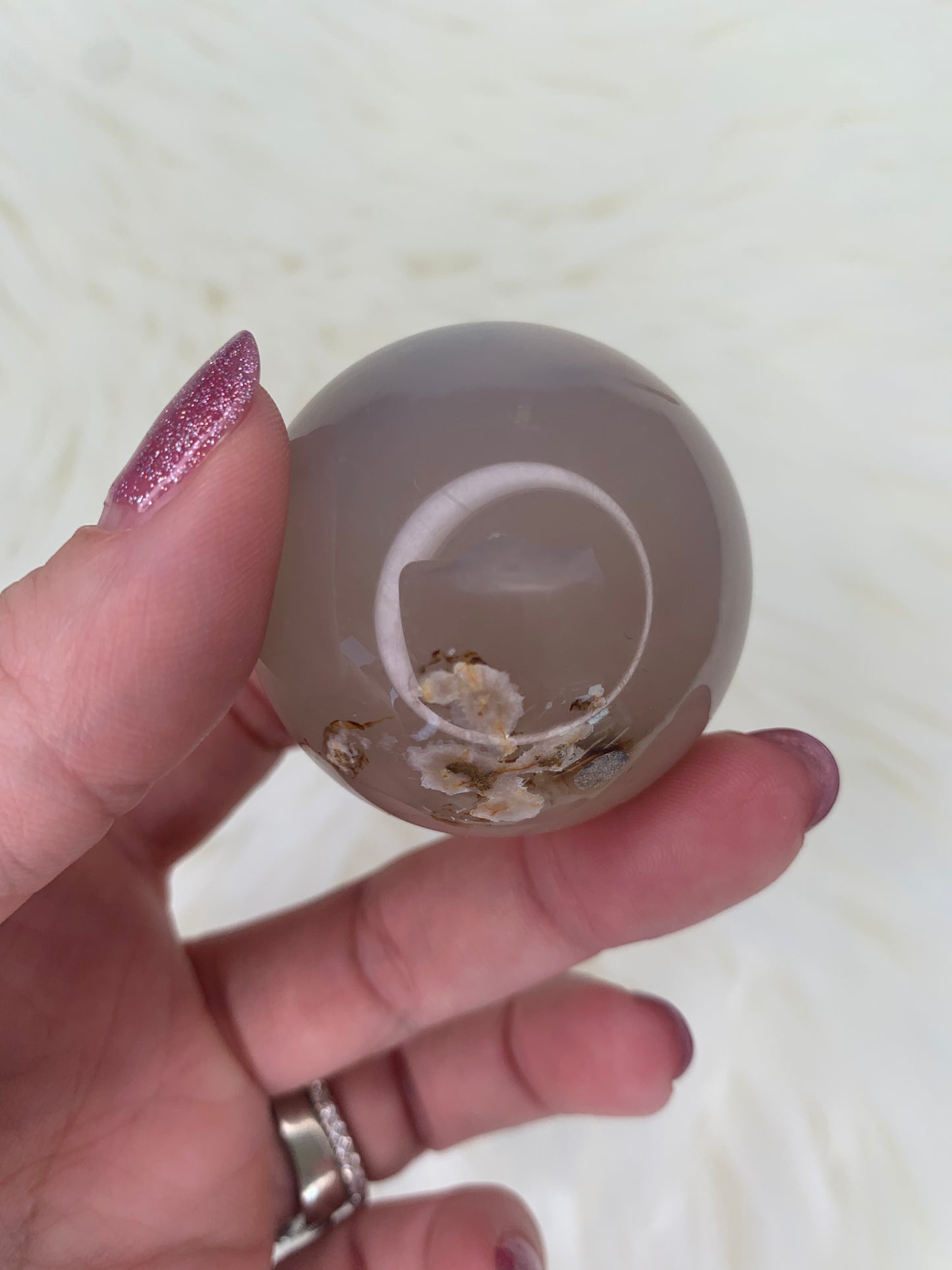 Flower Agate Spheres
