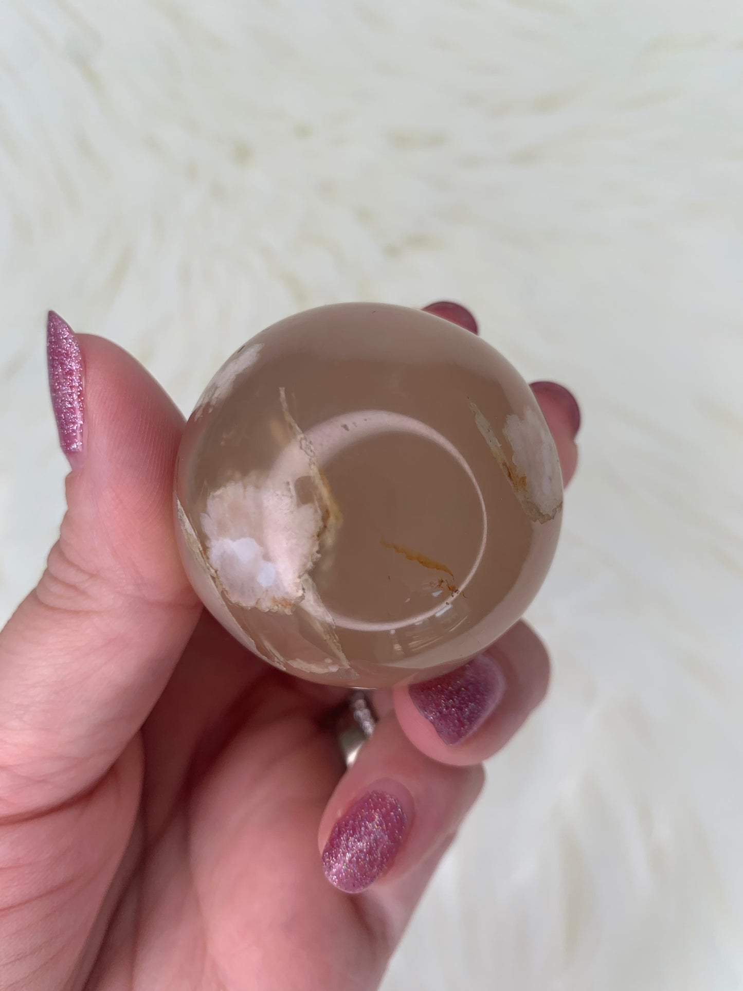 Flower Agate Spheres