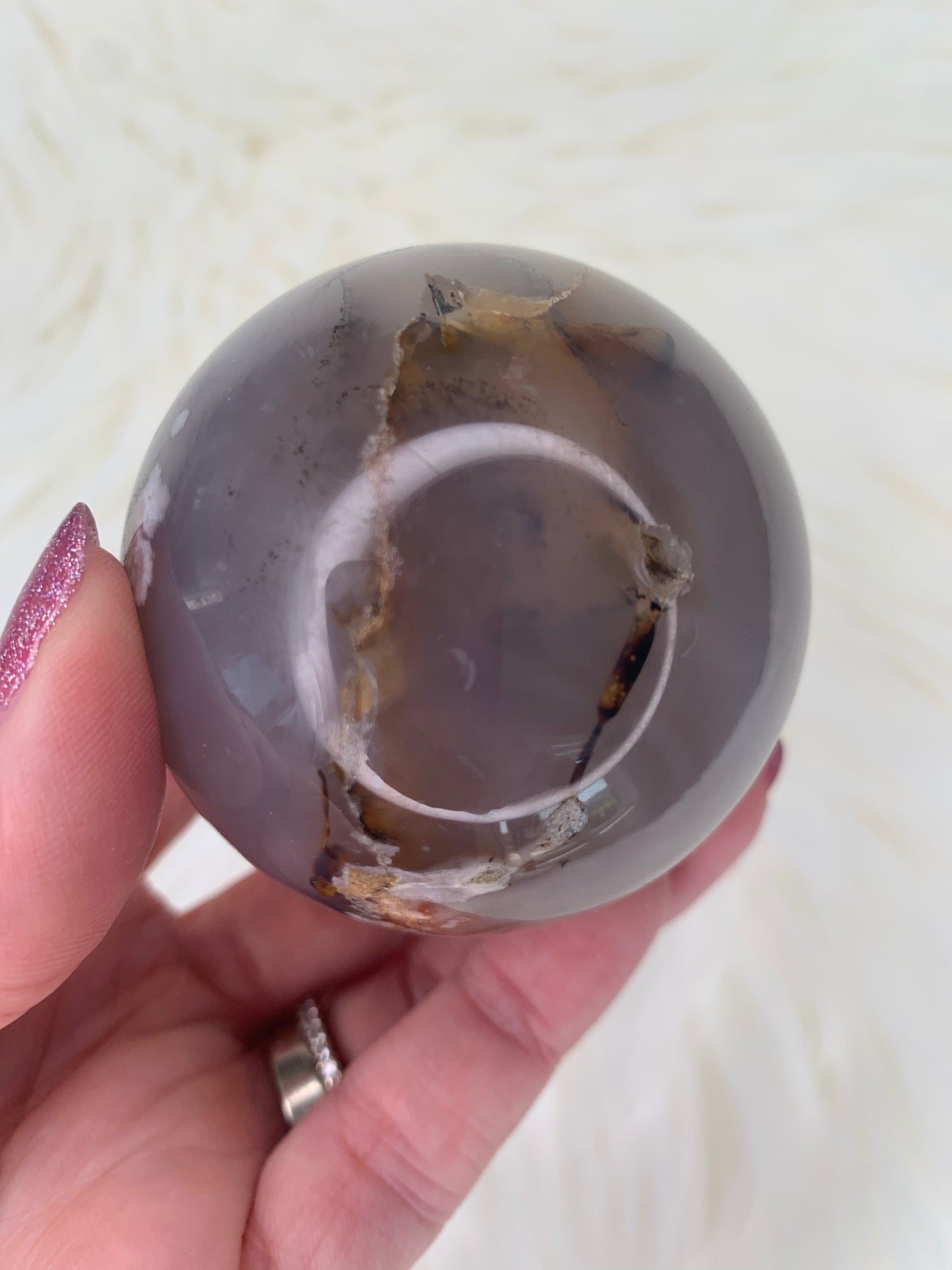 Flower Agate Spheres