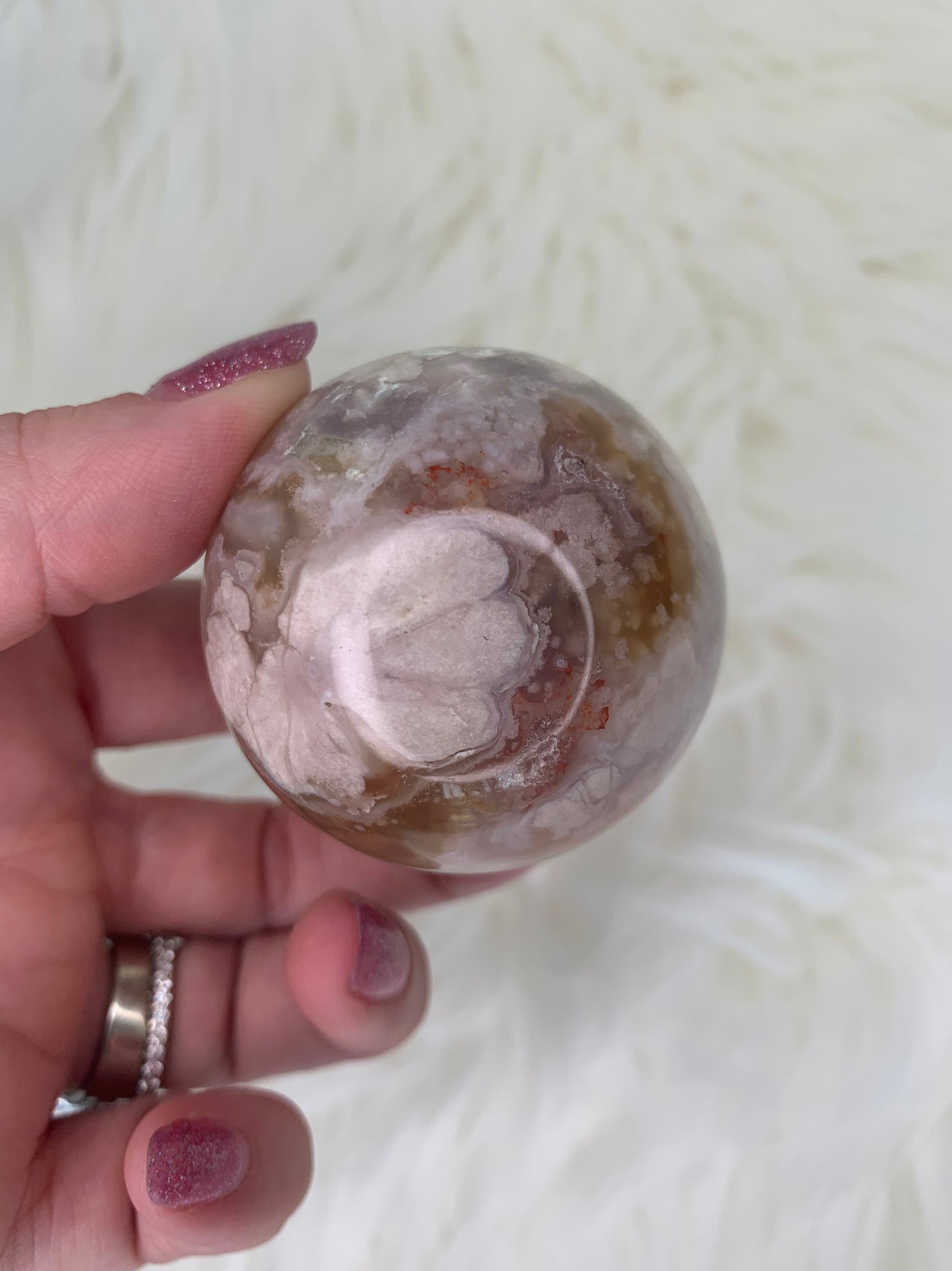 Flower Agate Spheres