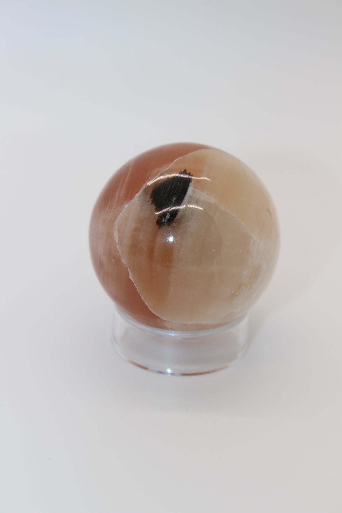 Amber Calcite Spheres