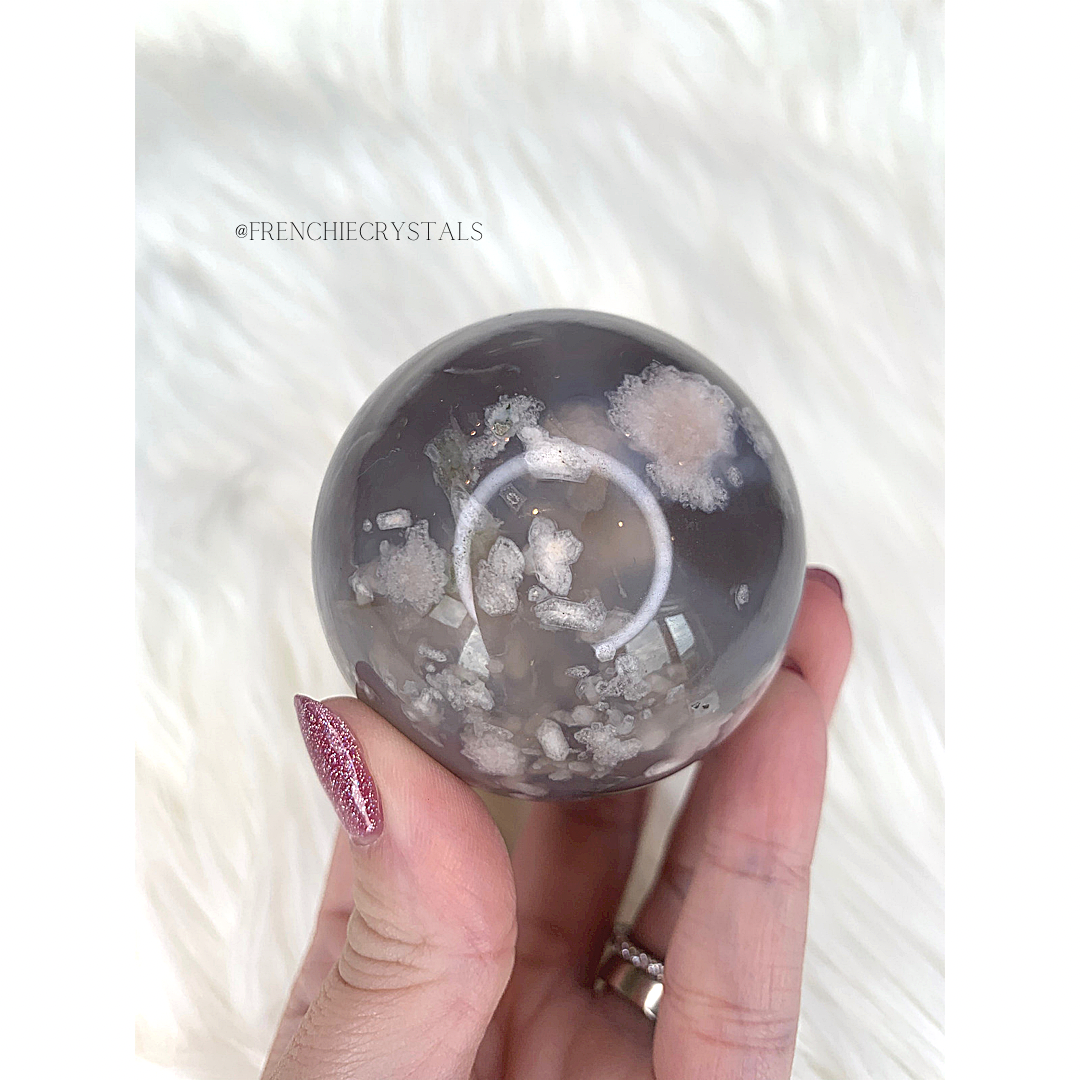 Flower Agate Spheres