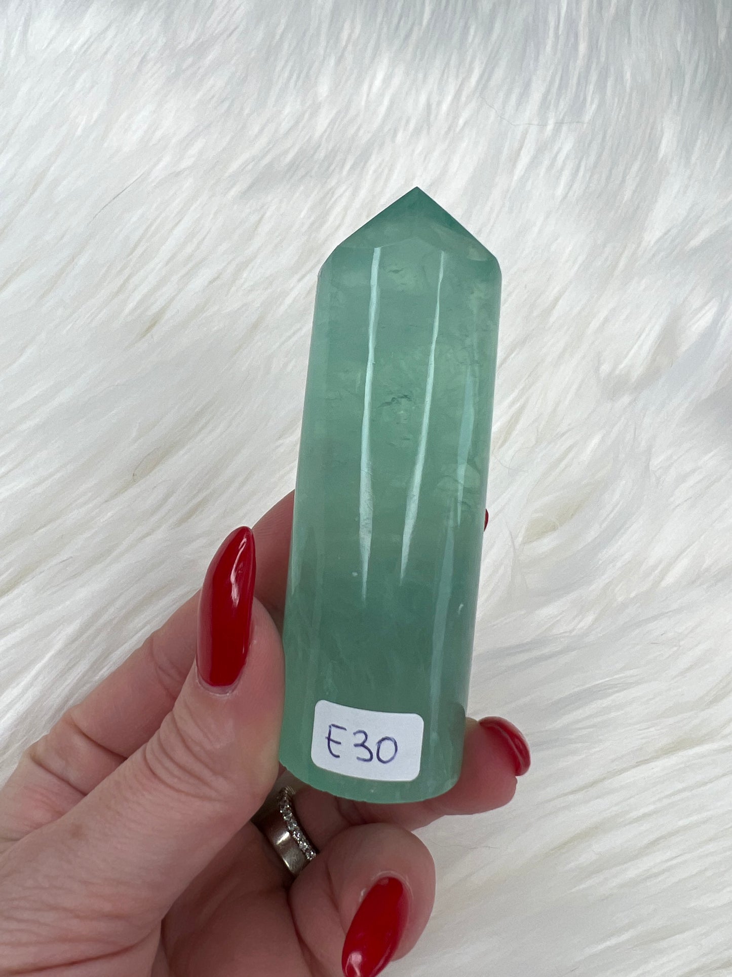 Green Fluorite Cylinder Towers (small)