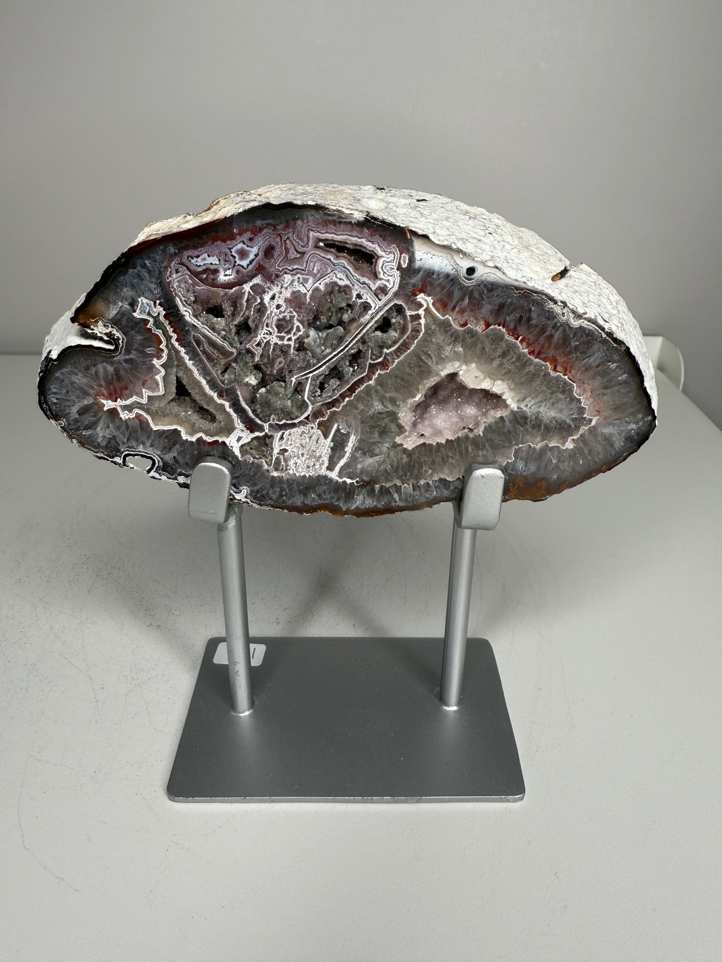 Agate Slice on stand