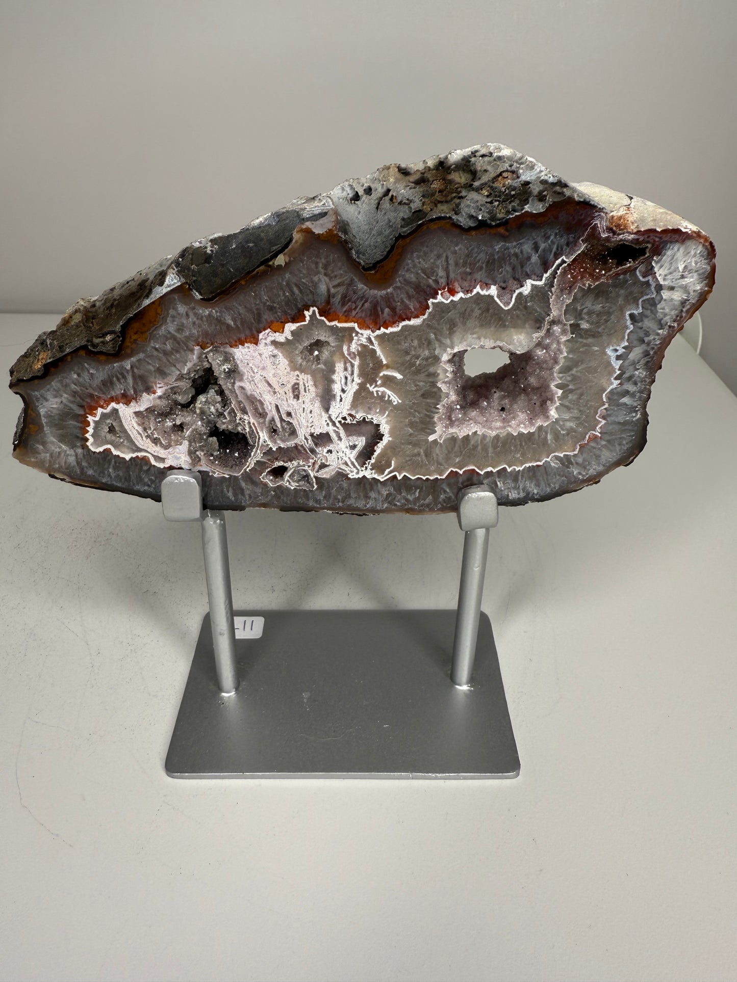 Agate Slice on stand