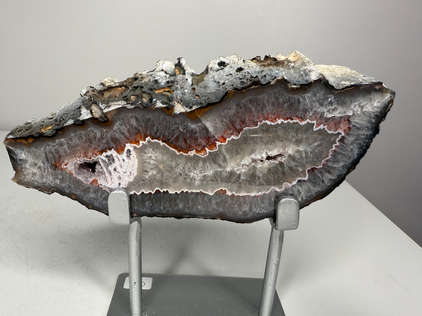 Agate Slice on stand