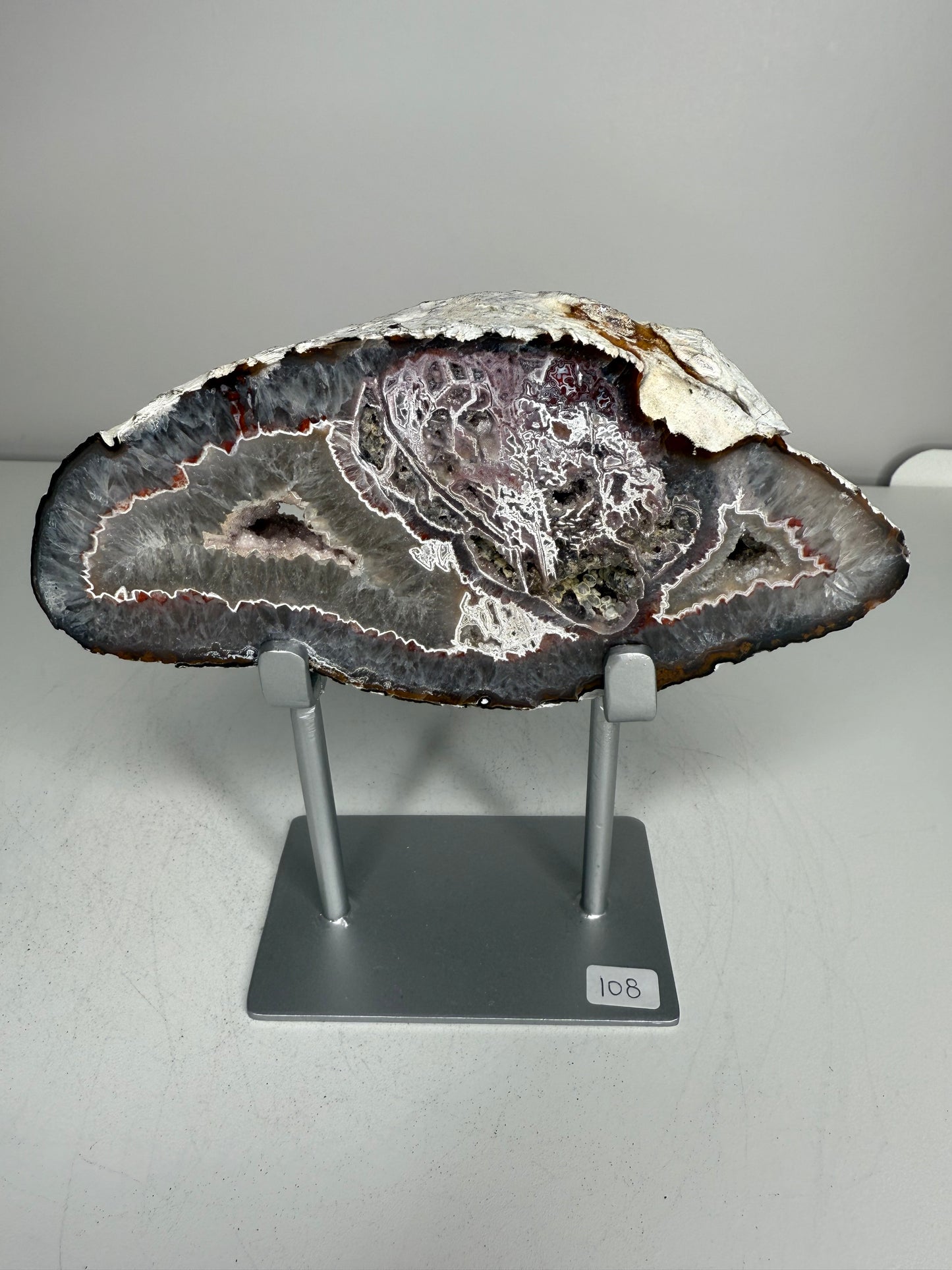 Agate Slice on stand