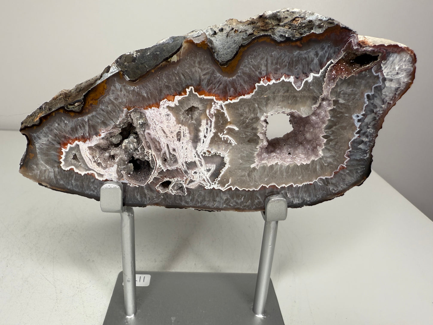 Agate Slice on stand