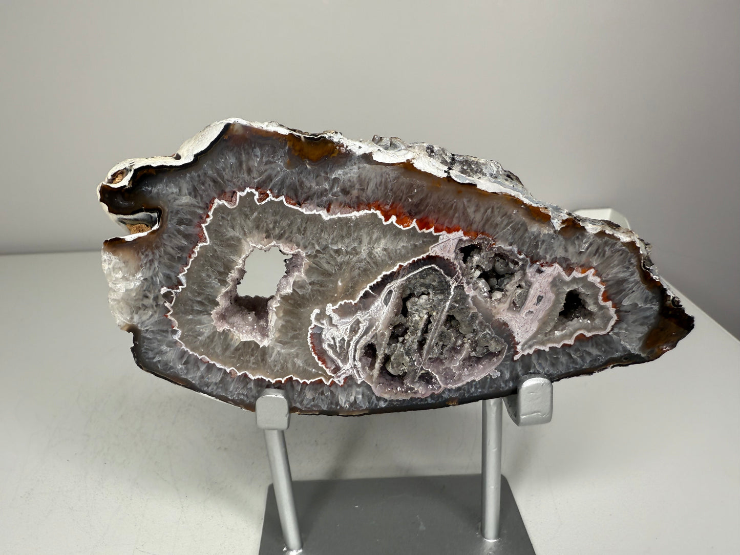 Agate Slice on stand