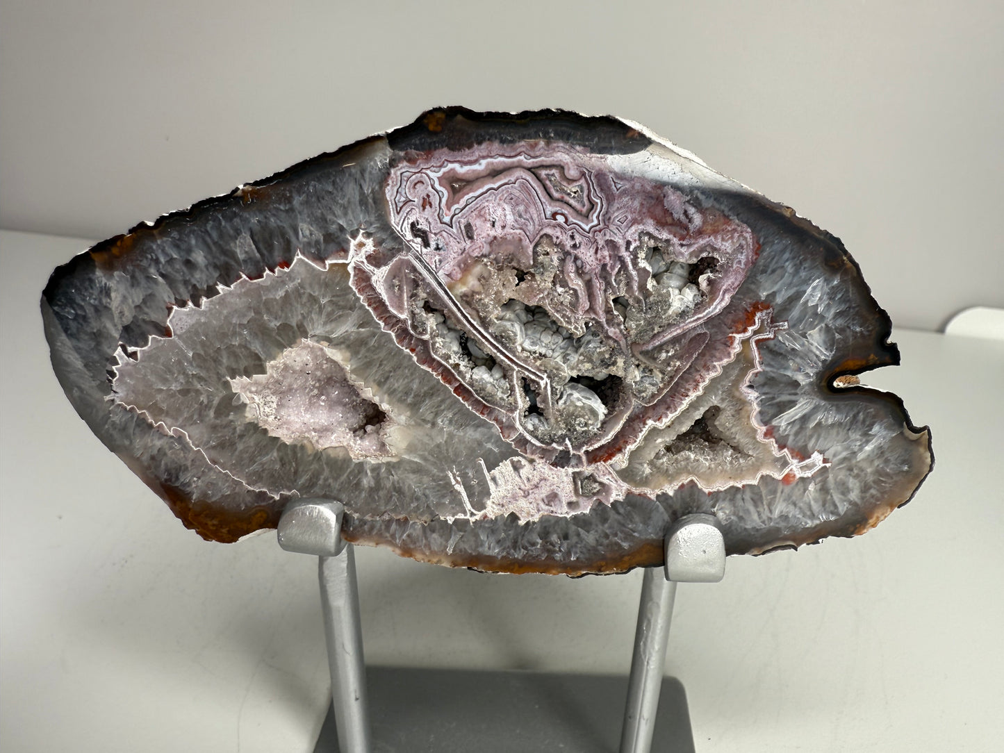 Agate Slice on stand