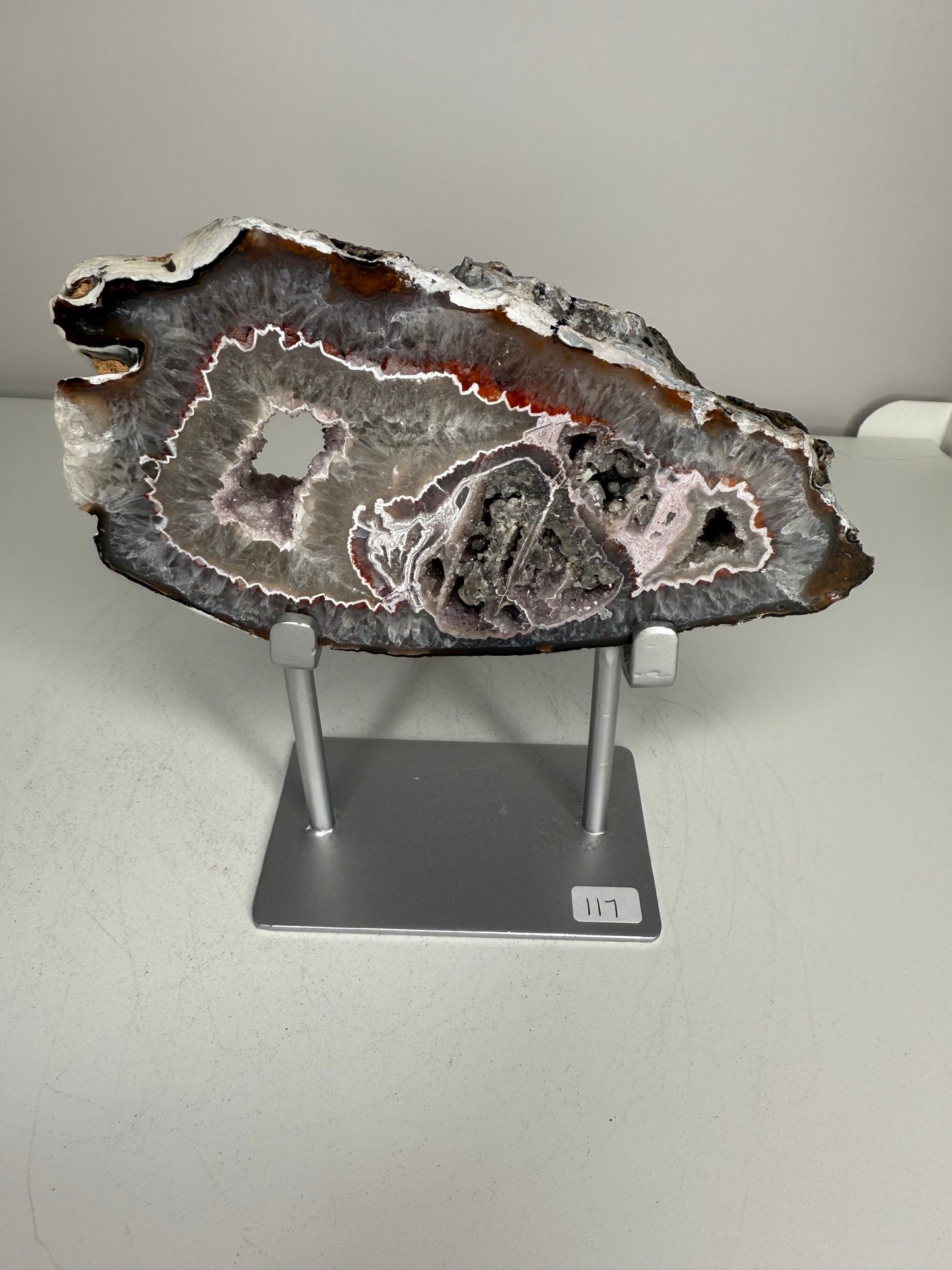 Agate Slice on stand