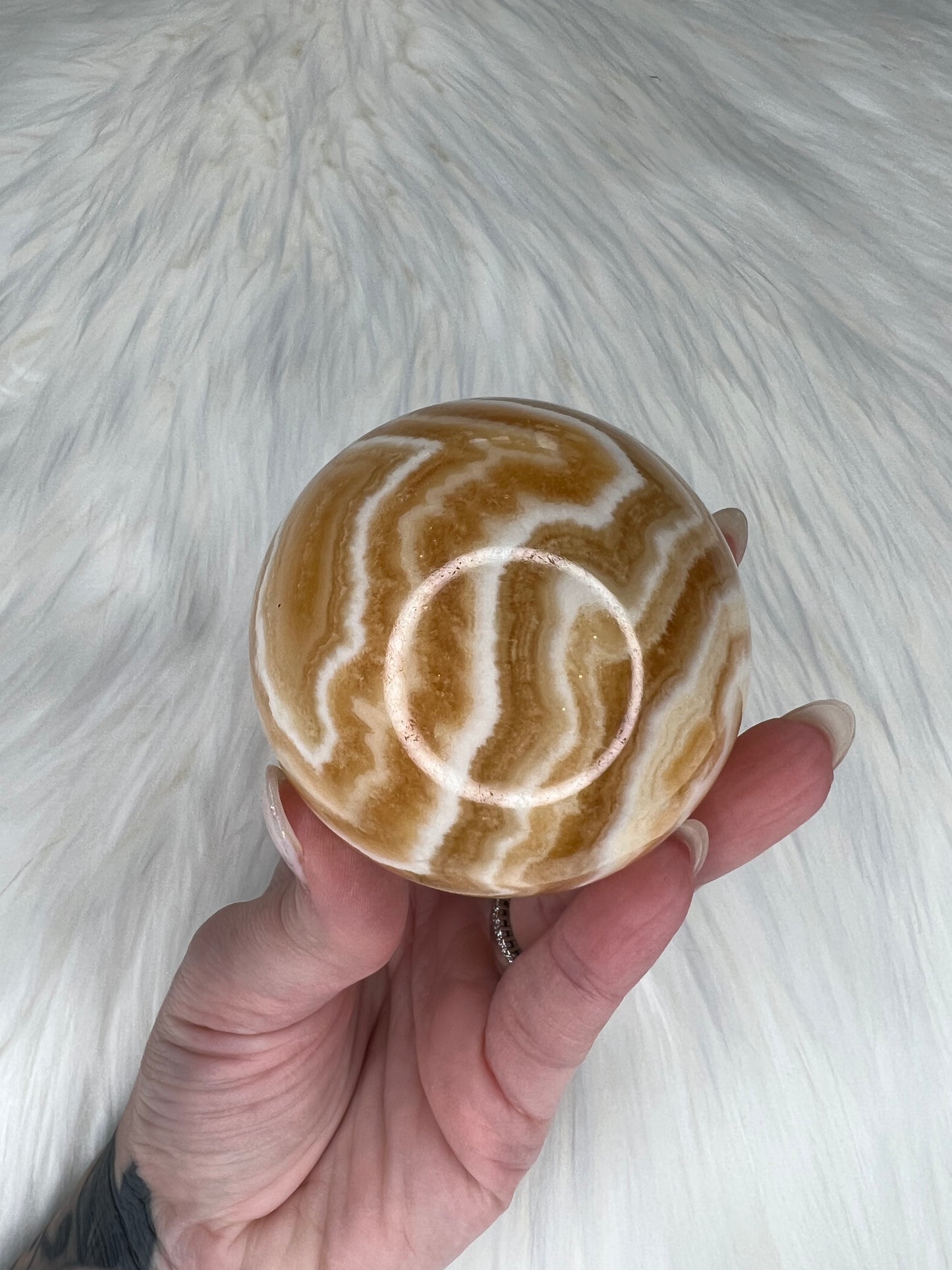Orange Calcite Spheres