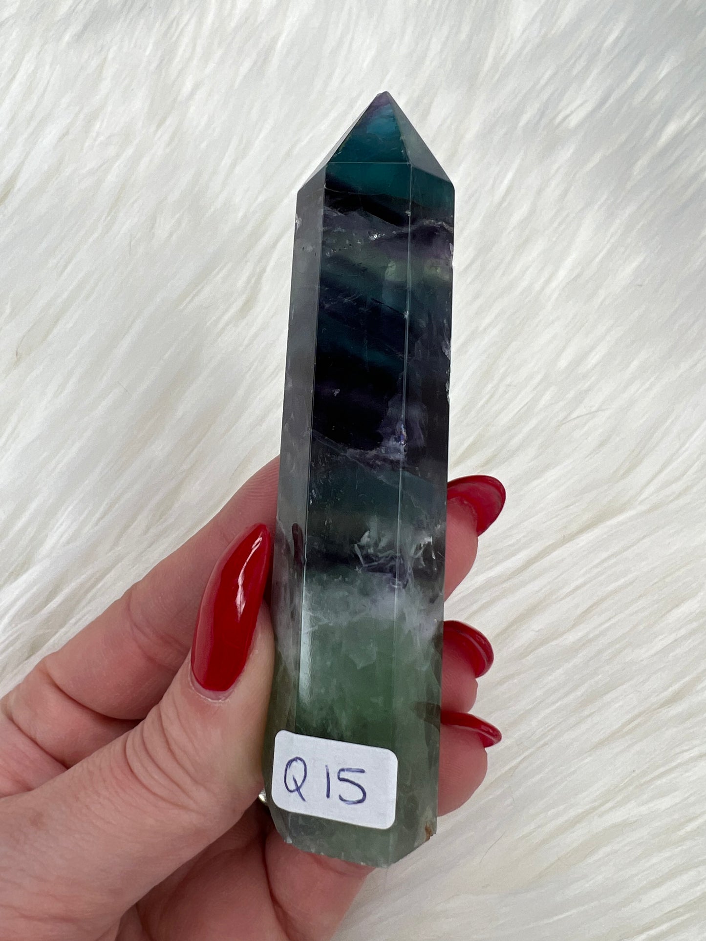 Rainbow Fluorite Towers (small)