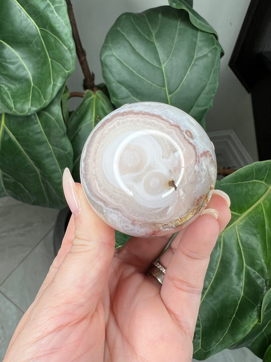Flower Agate Sphere