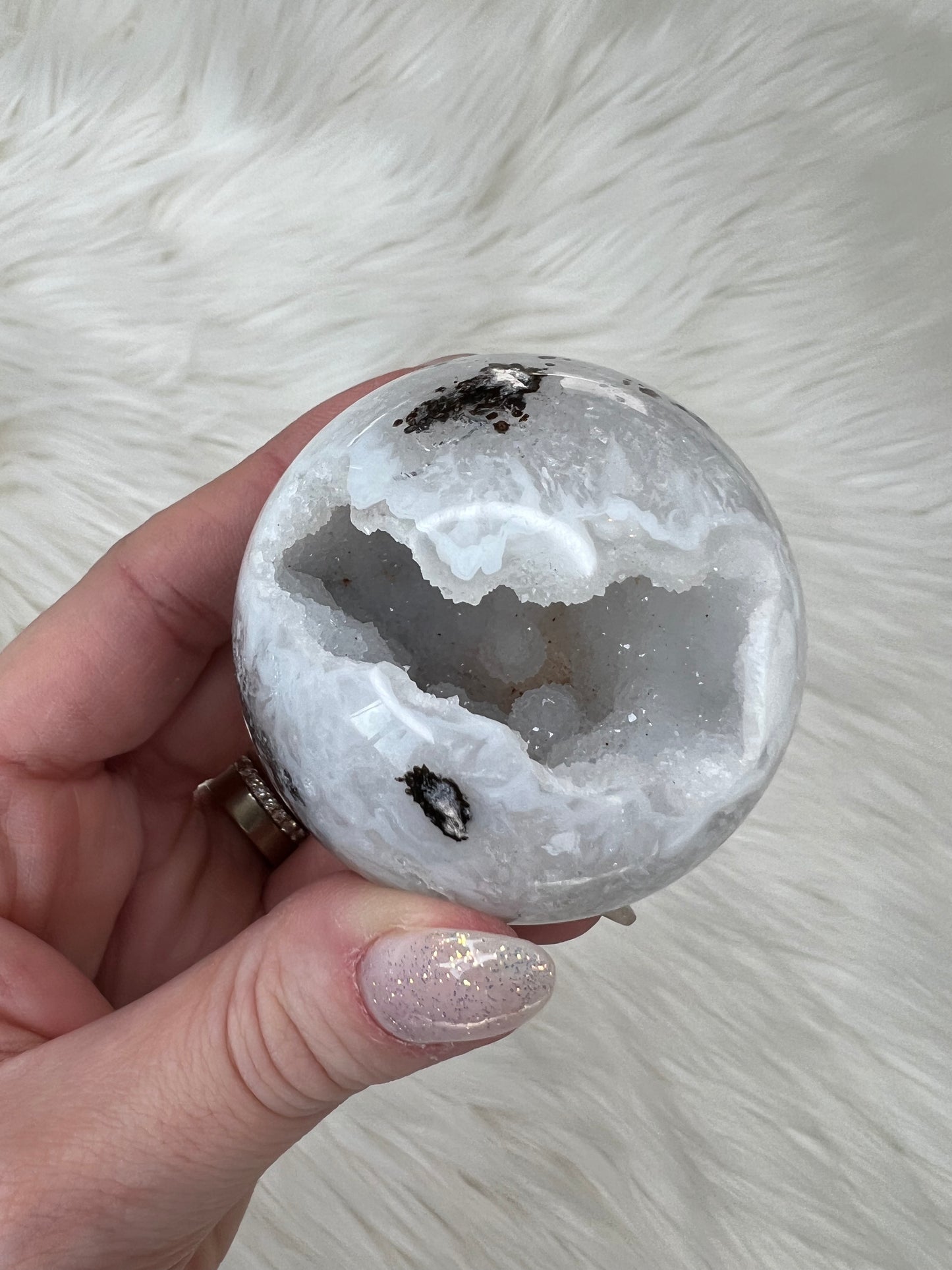 Agate X Quartz Spheres