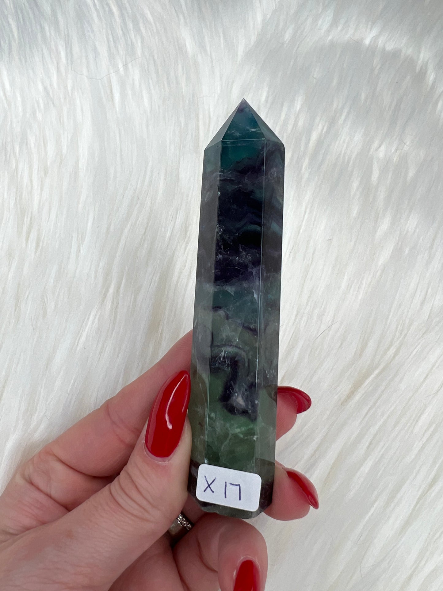 Rainbow Fluorite Towers (small)