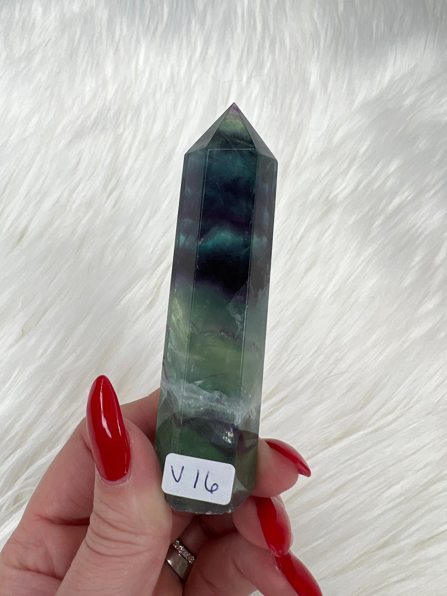 Rainbow Fluorite Towers (small)
