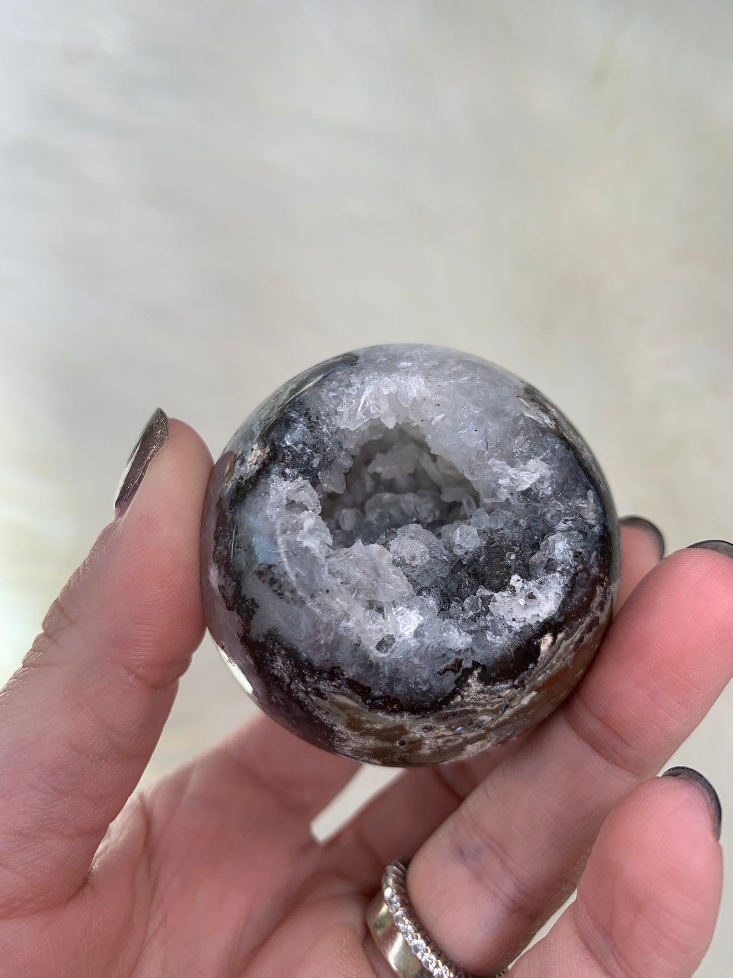 Agate X Quartz Spheres
