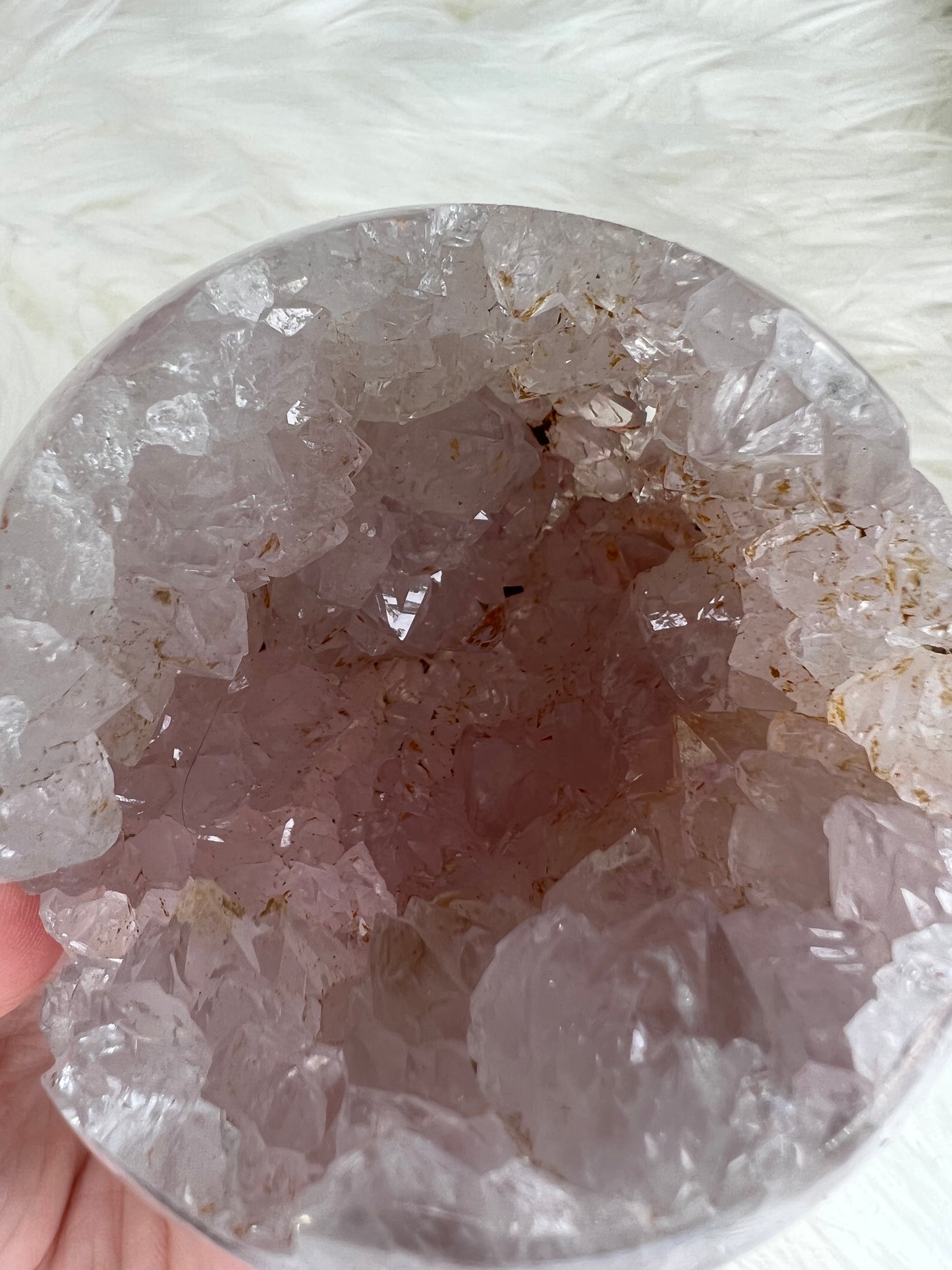 Flower Agate X Quartz Sphere