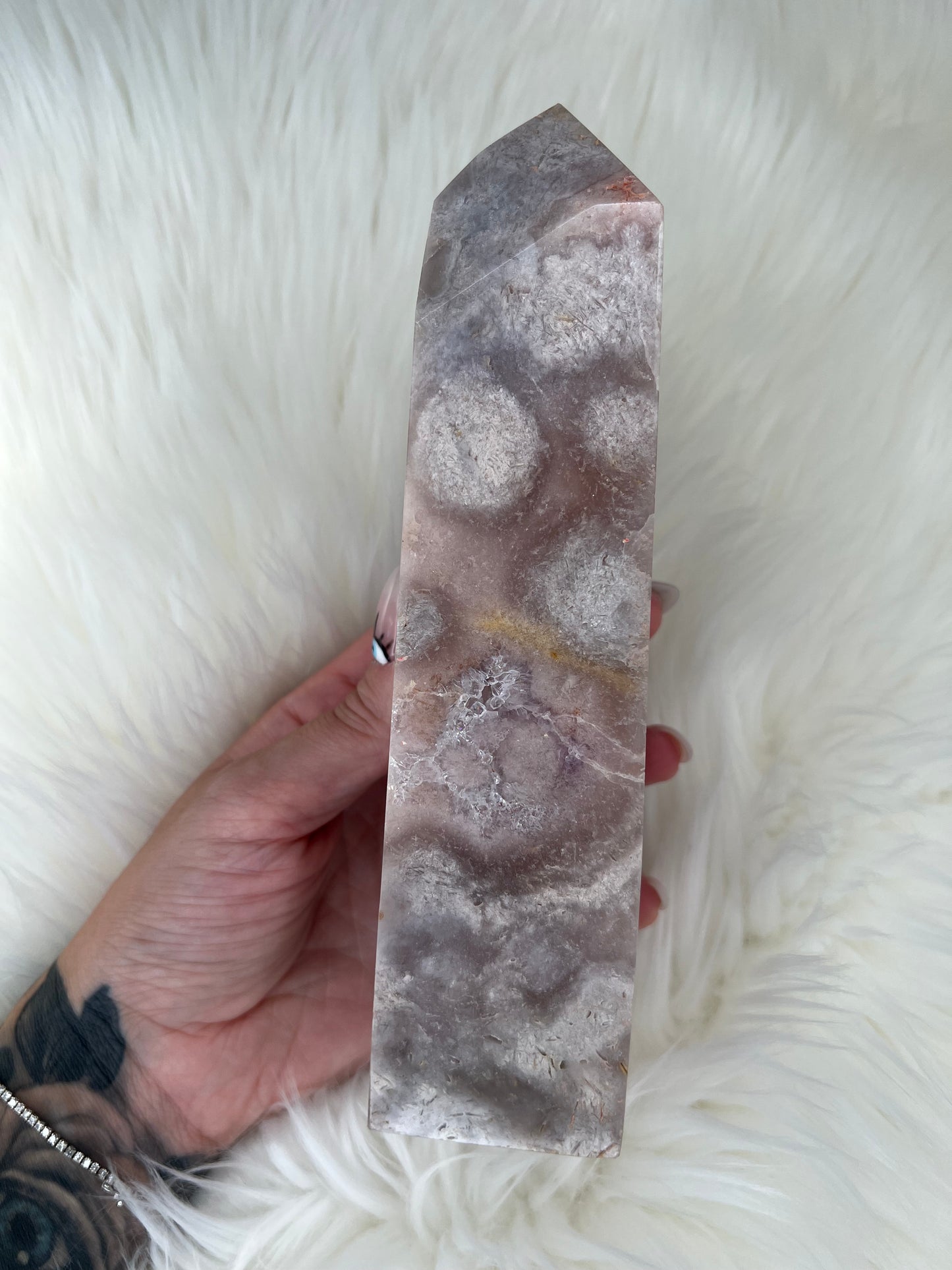 LUXE Pink Amethyst Tower