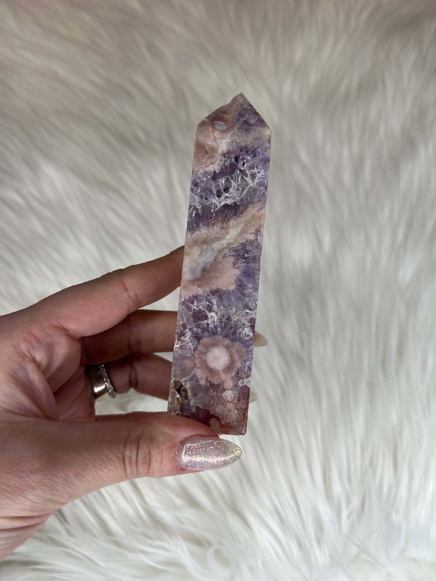 Amethyst X Flower Agate Towers (Part 1)