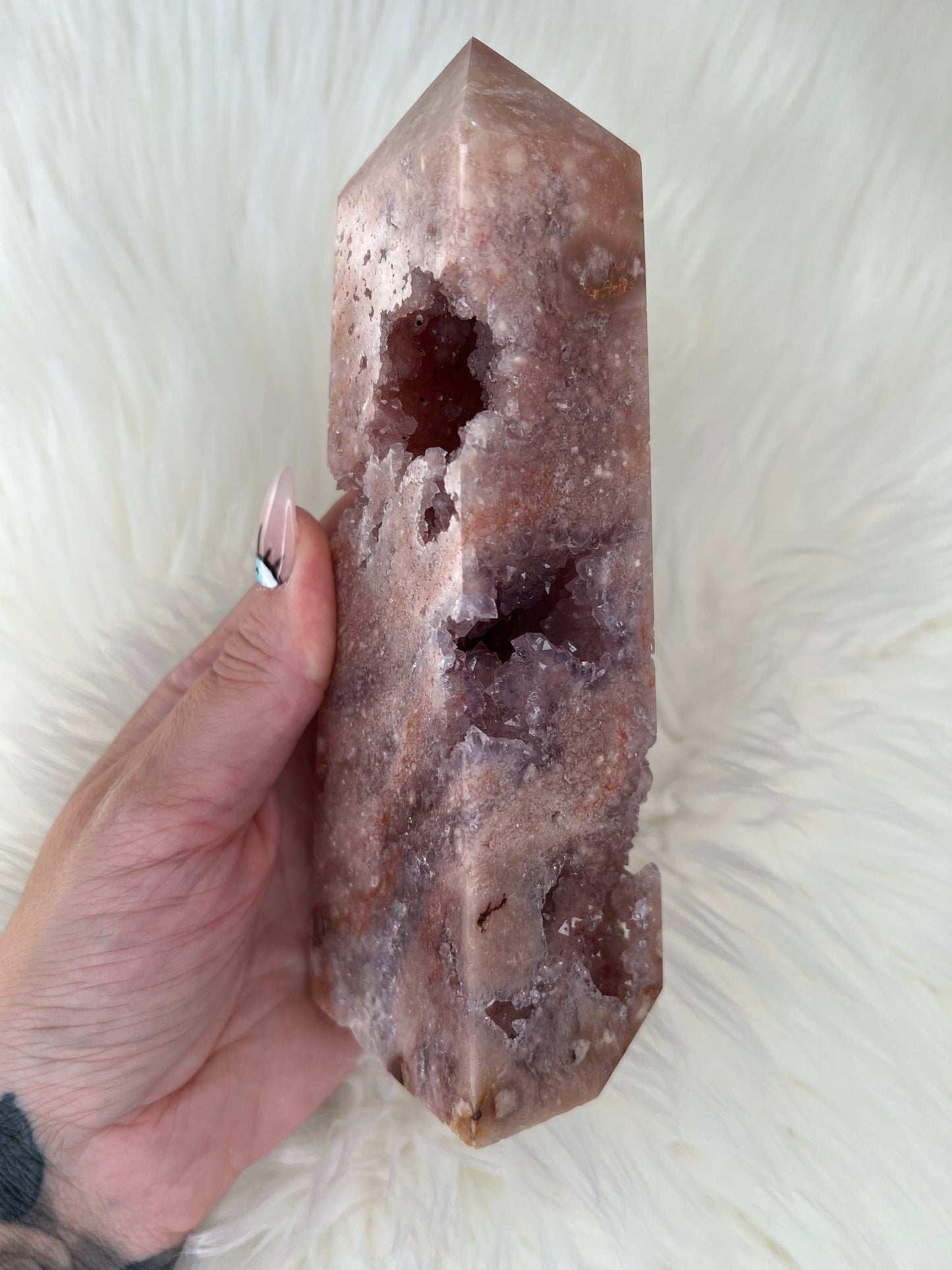LUXE Pink Amethyst Tower
