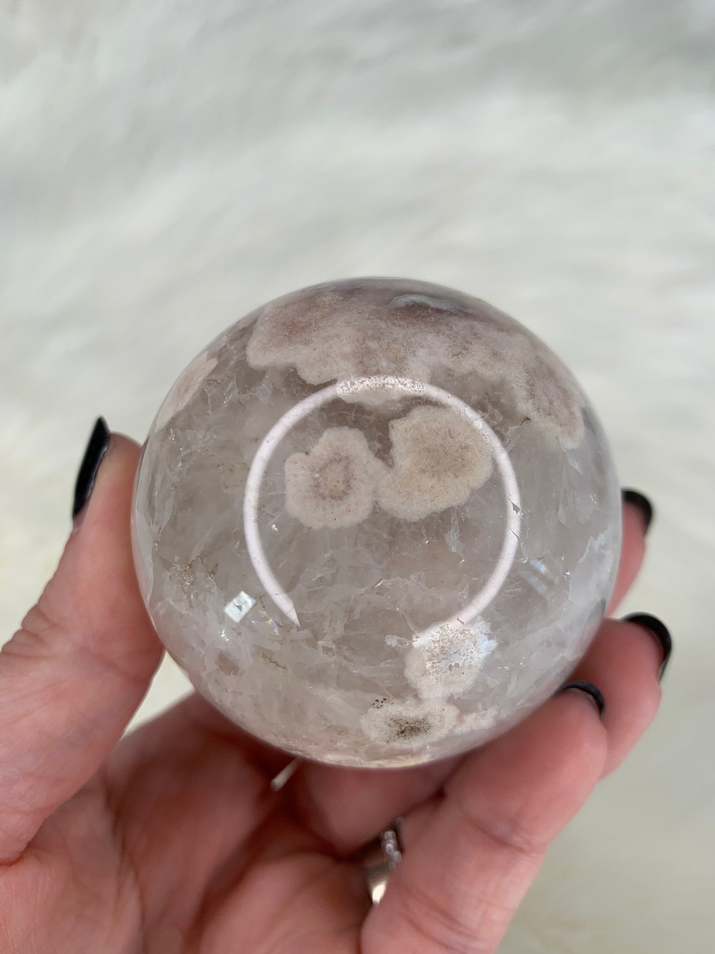 Flower Agate Sphere