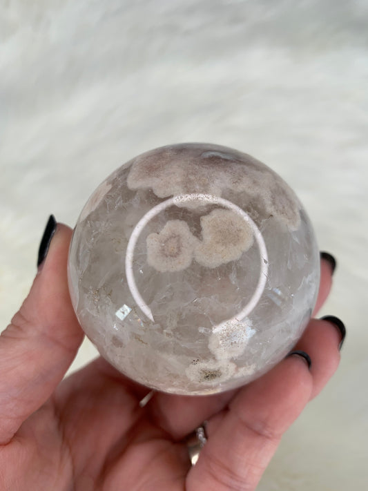 Flower Agate Sphere
