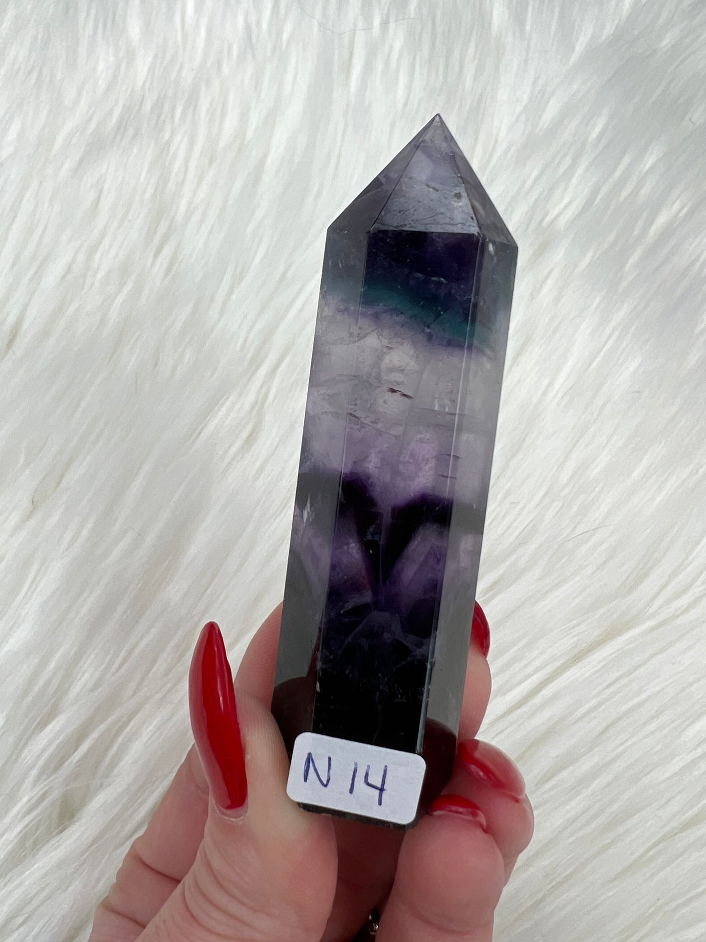 Rainbow Fluorite Towers (small)