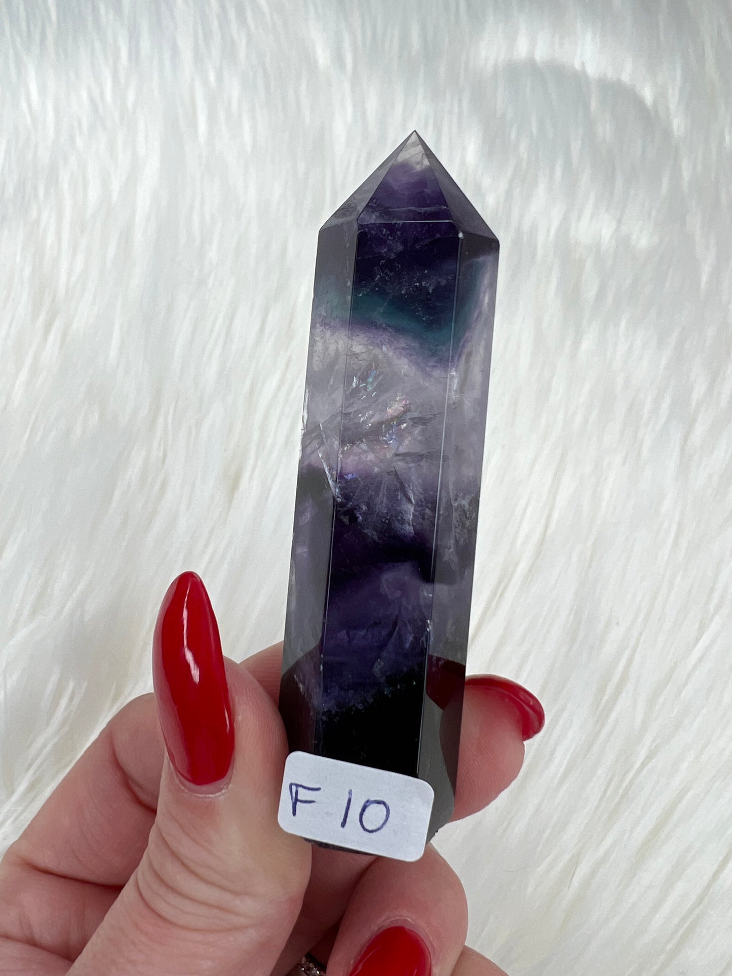 Rainbow Fluorite Towers (small)