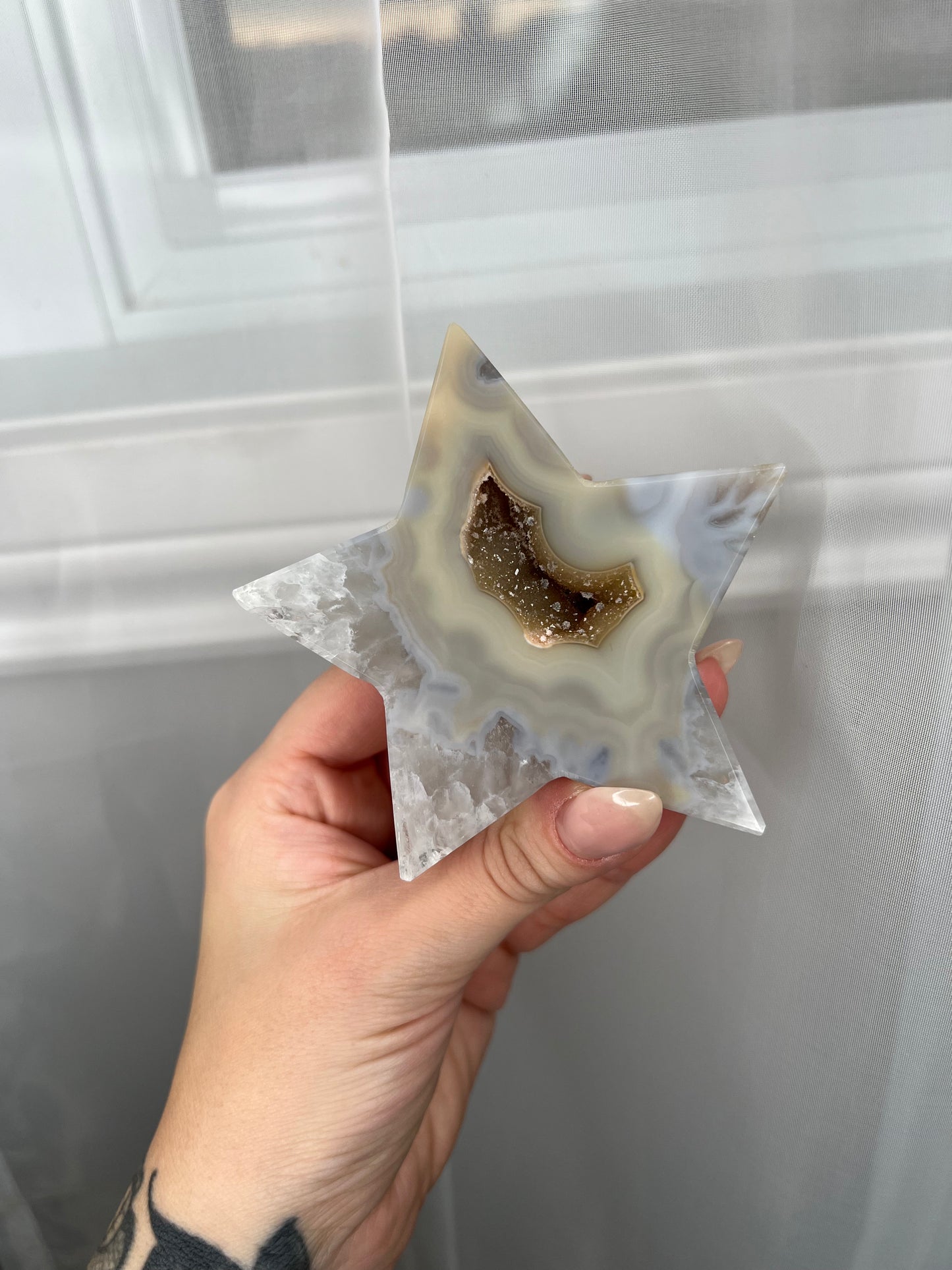 Agate Druzy Star