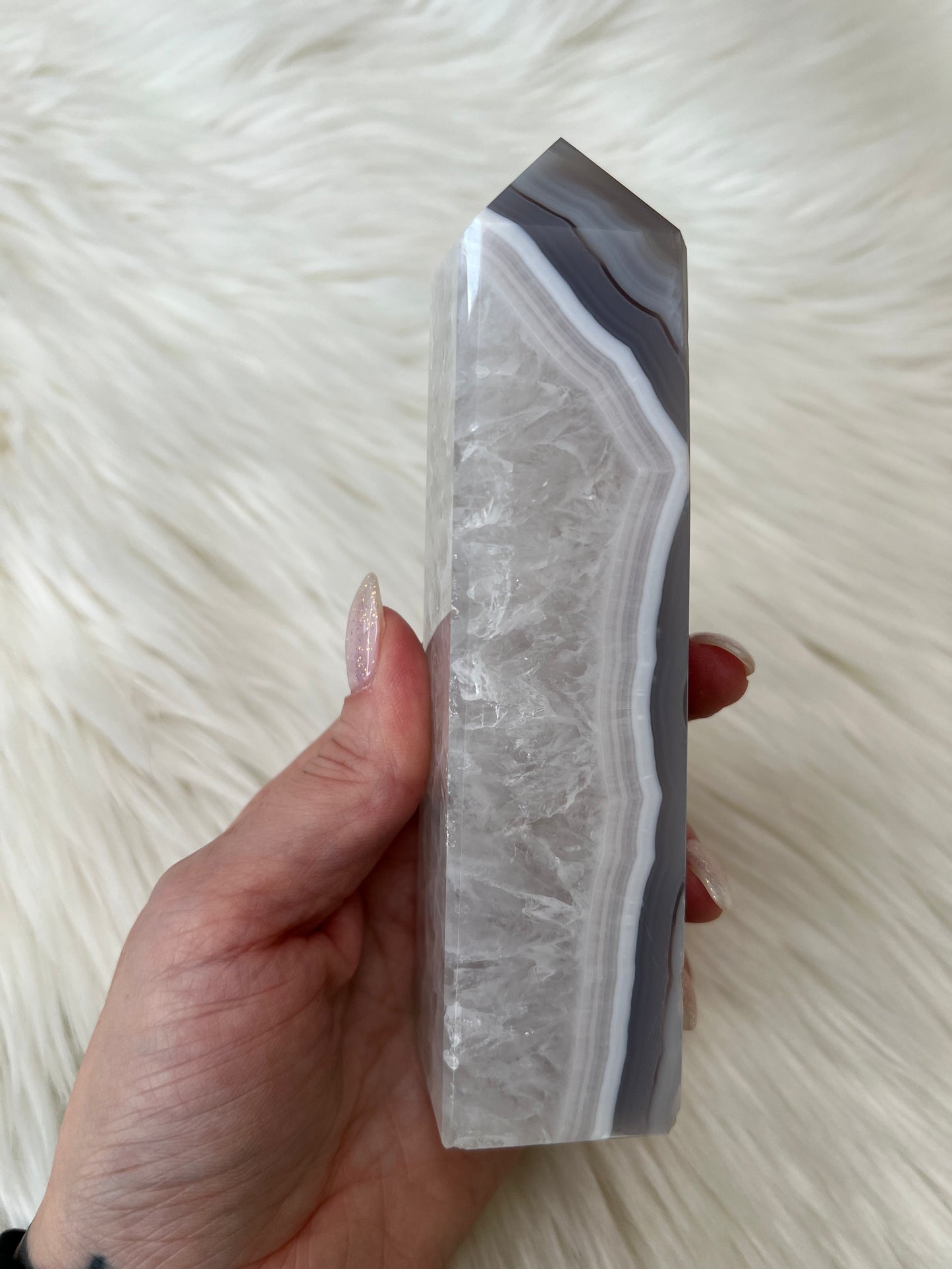 Agate X Quartz Tower