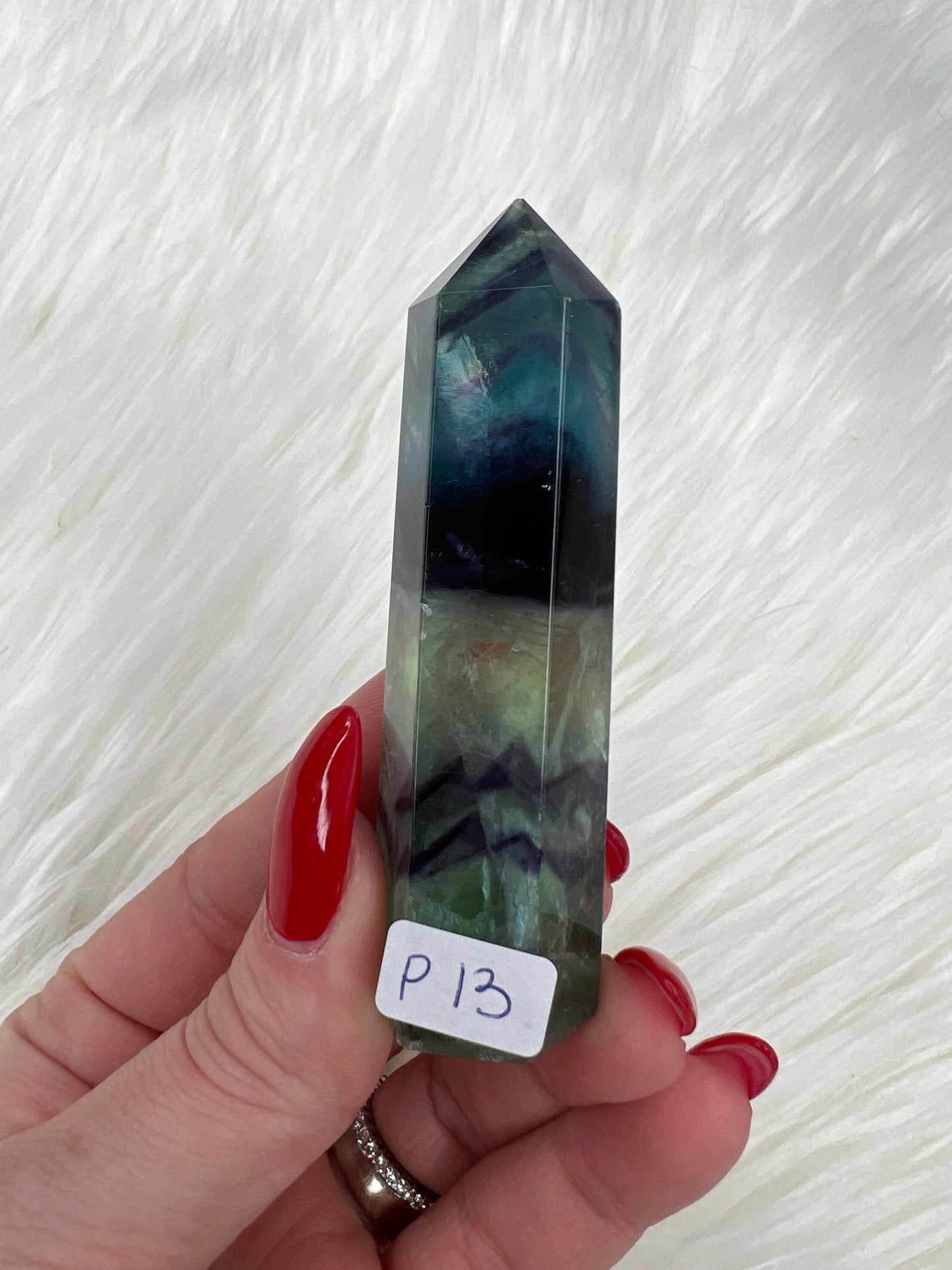 Rainbow Fluorite Towers (small)
