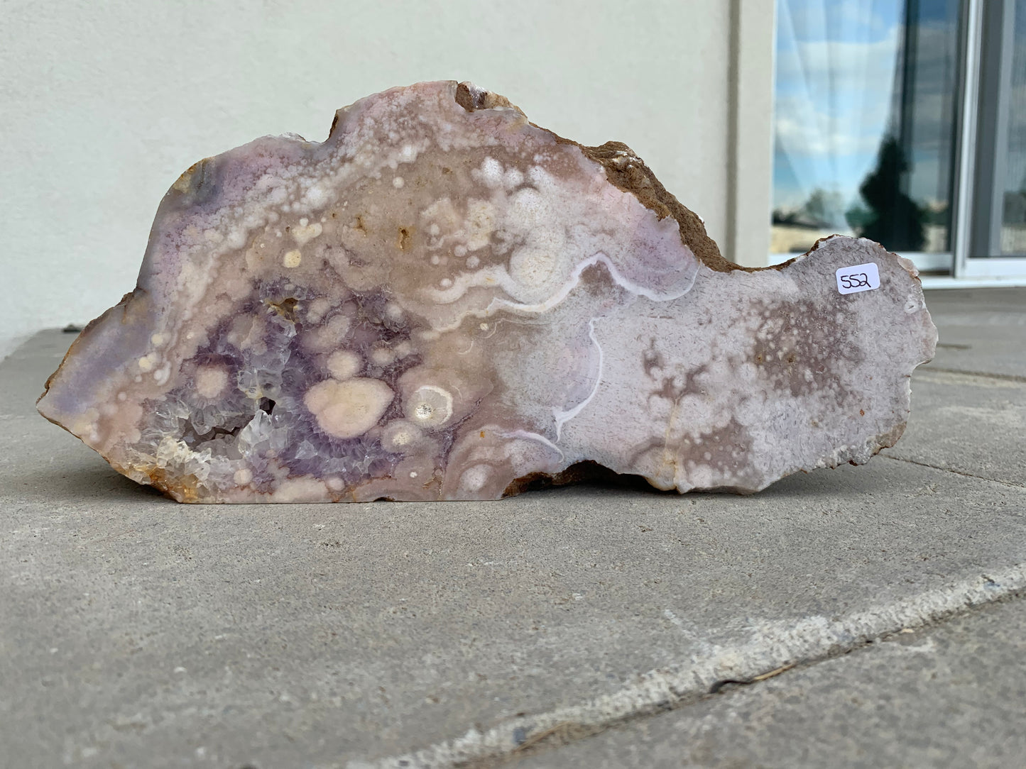 Pink Amethyst X Flower Agate Slab