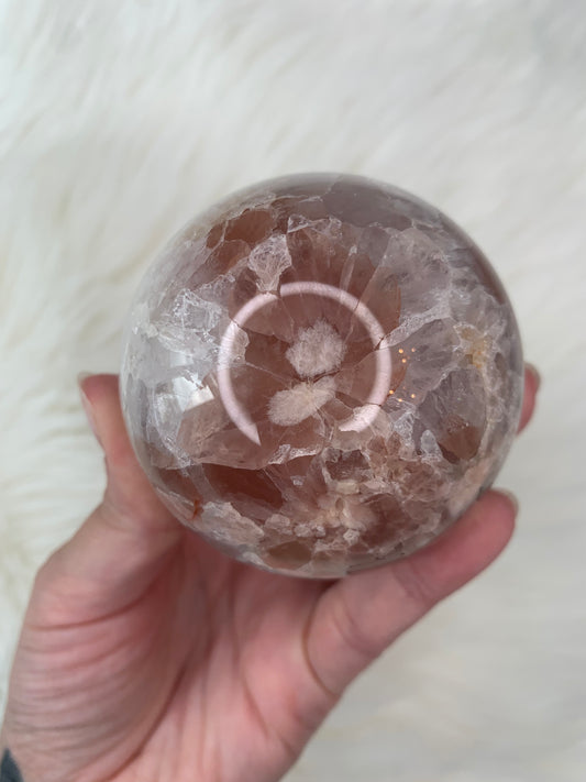 Flower Agate Sphère