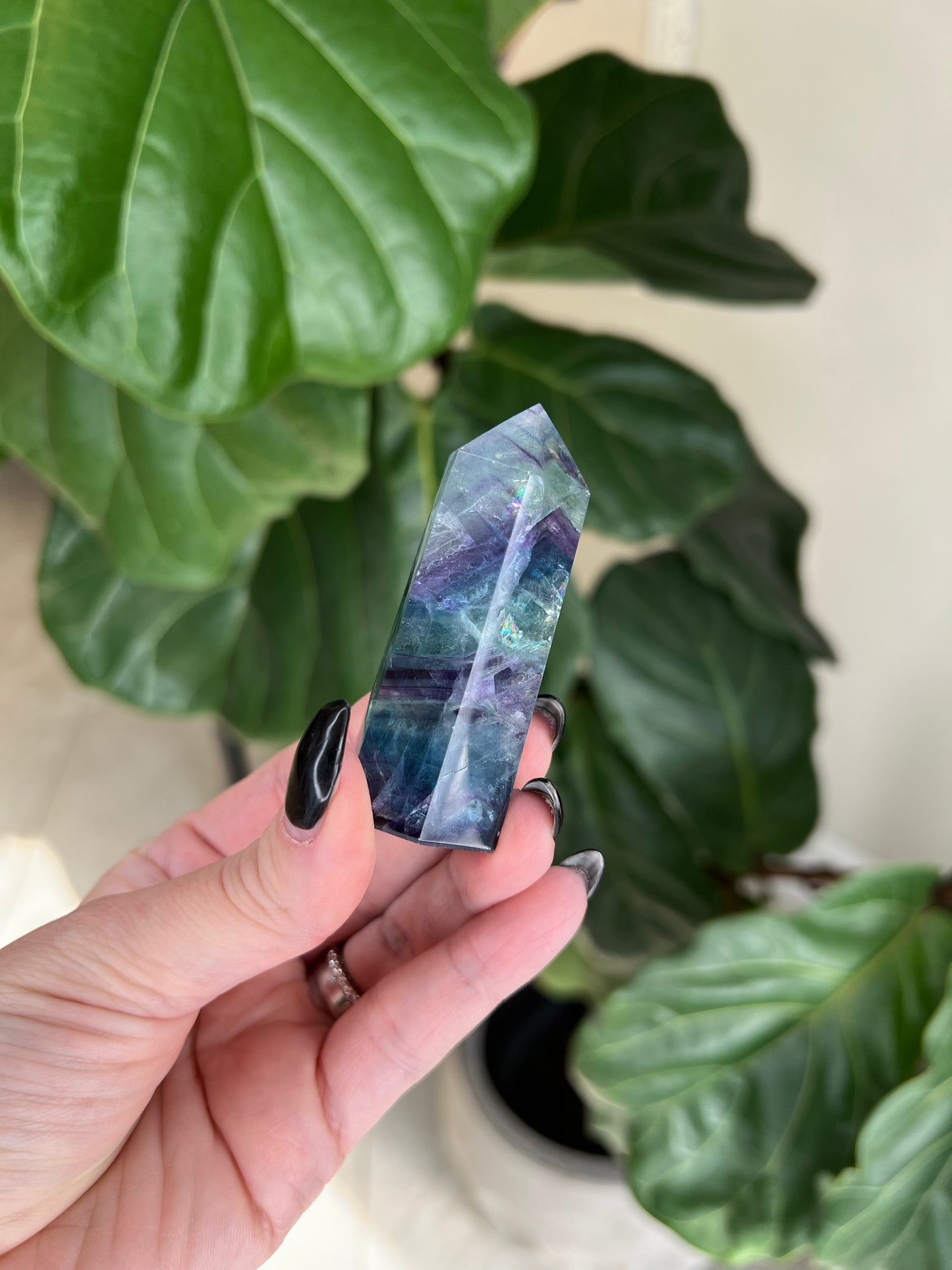 Rainbow Fluorite Towers (small)