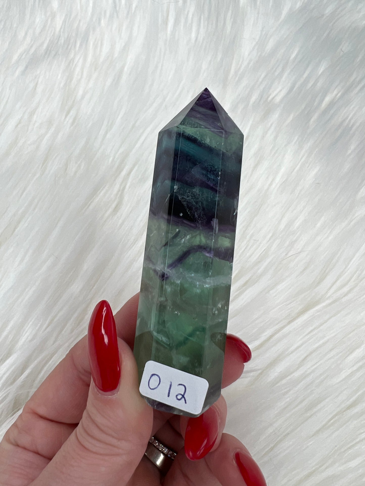 Rainbow Fluorite Towers (small)