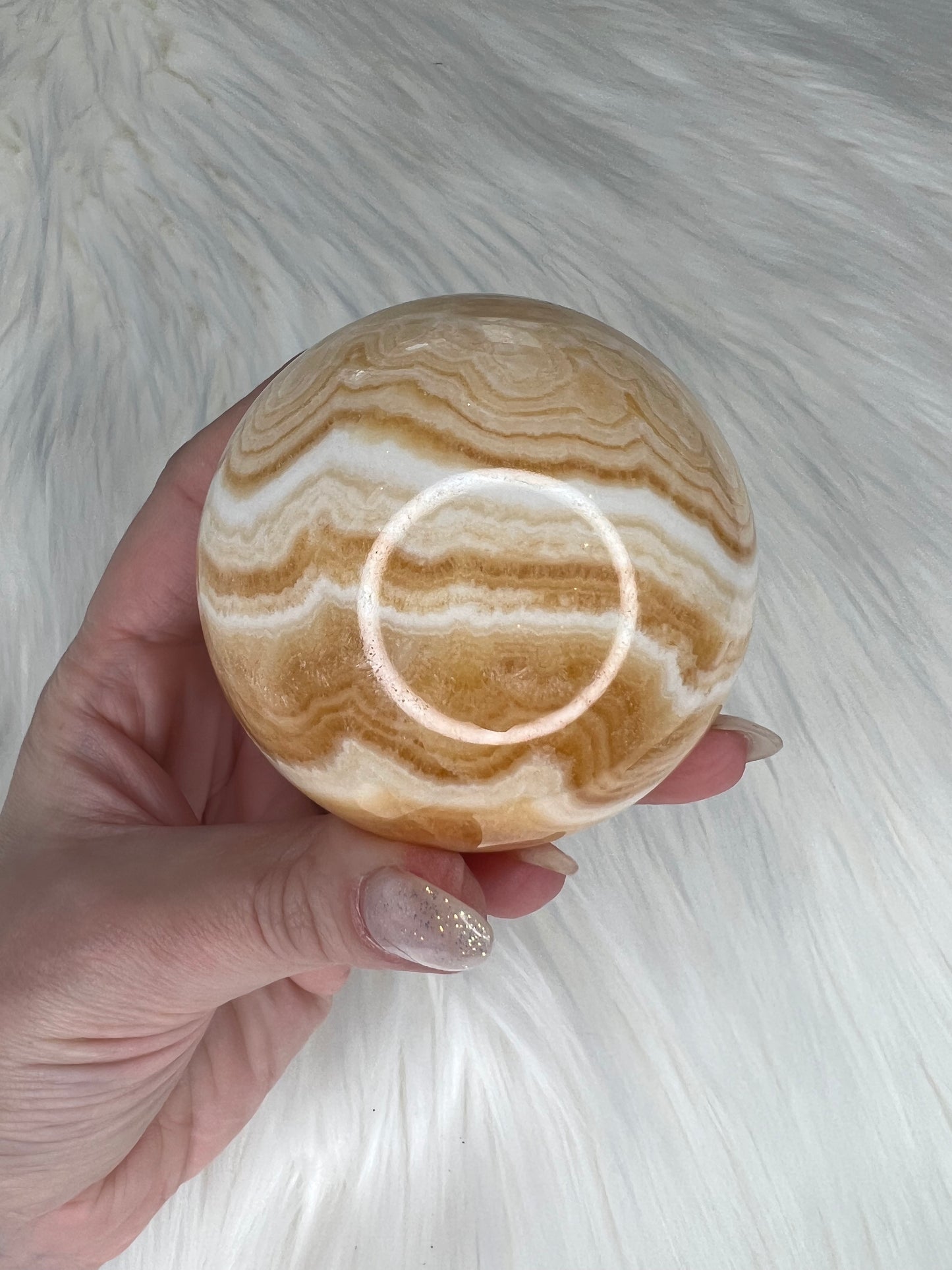 Orange Calcite Spheres